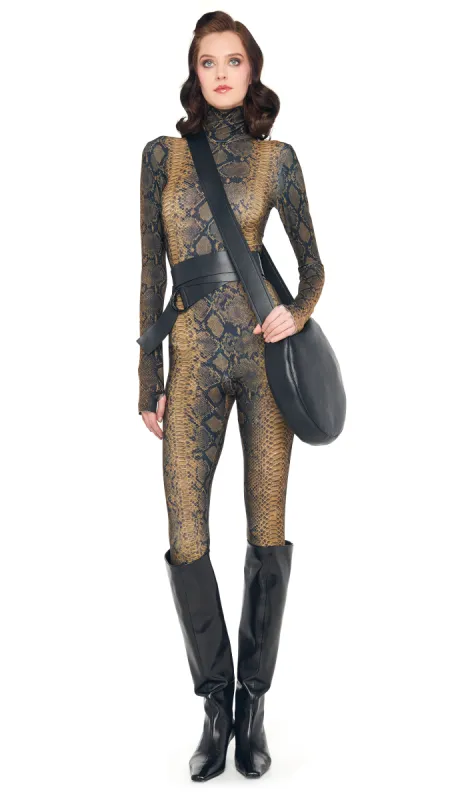 LONG SLEEVE SLIM FIT TURTLE CATSUIT sold by Norma Kamali