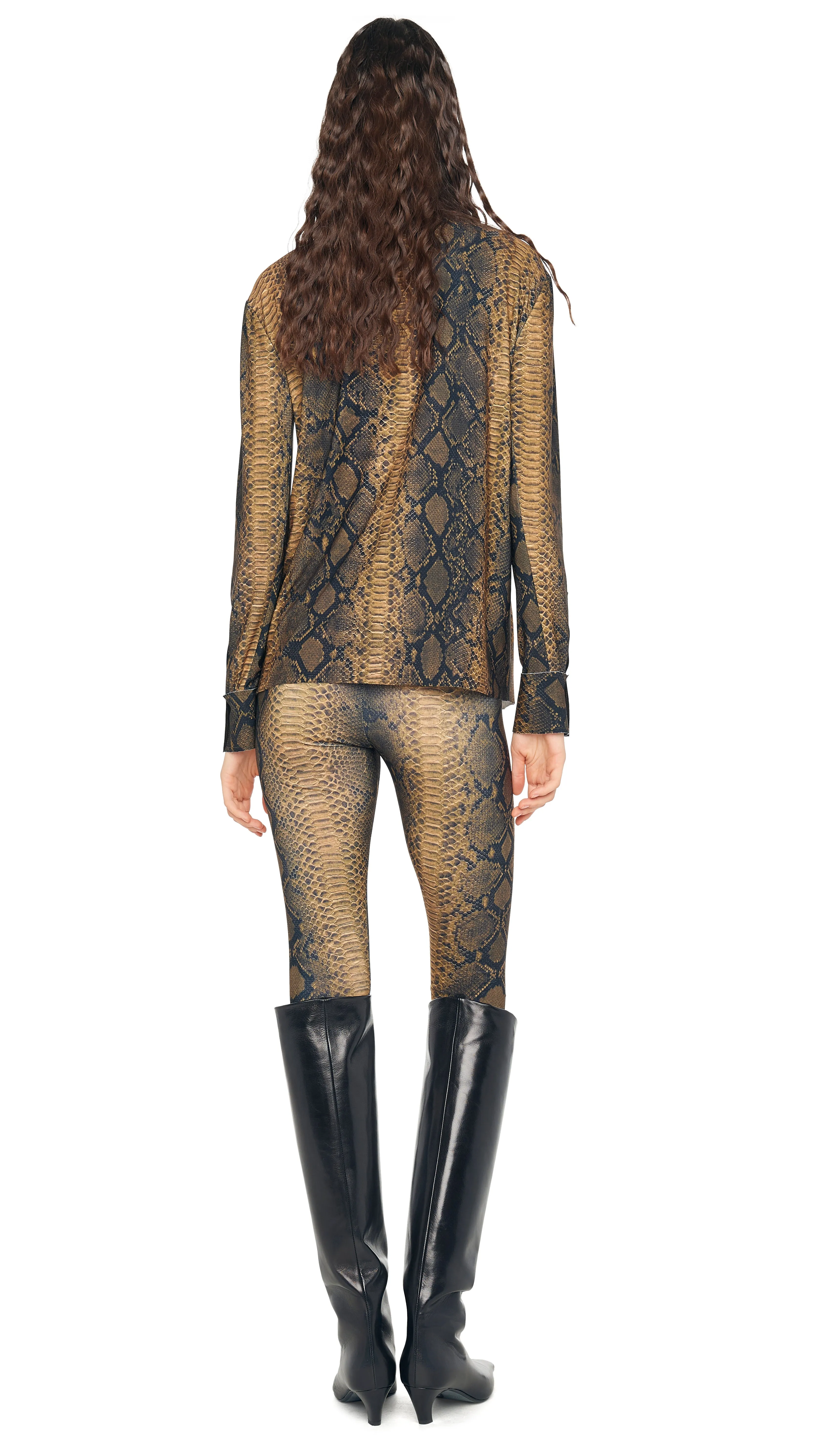 CROPPED LEGGING W/O WAISTBAND sold by Norma Kamali product image thumbnail 3