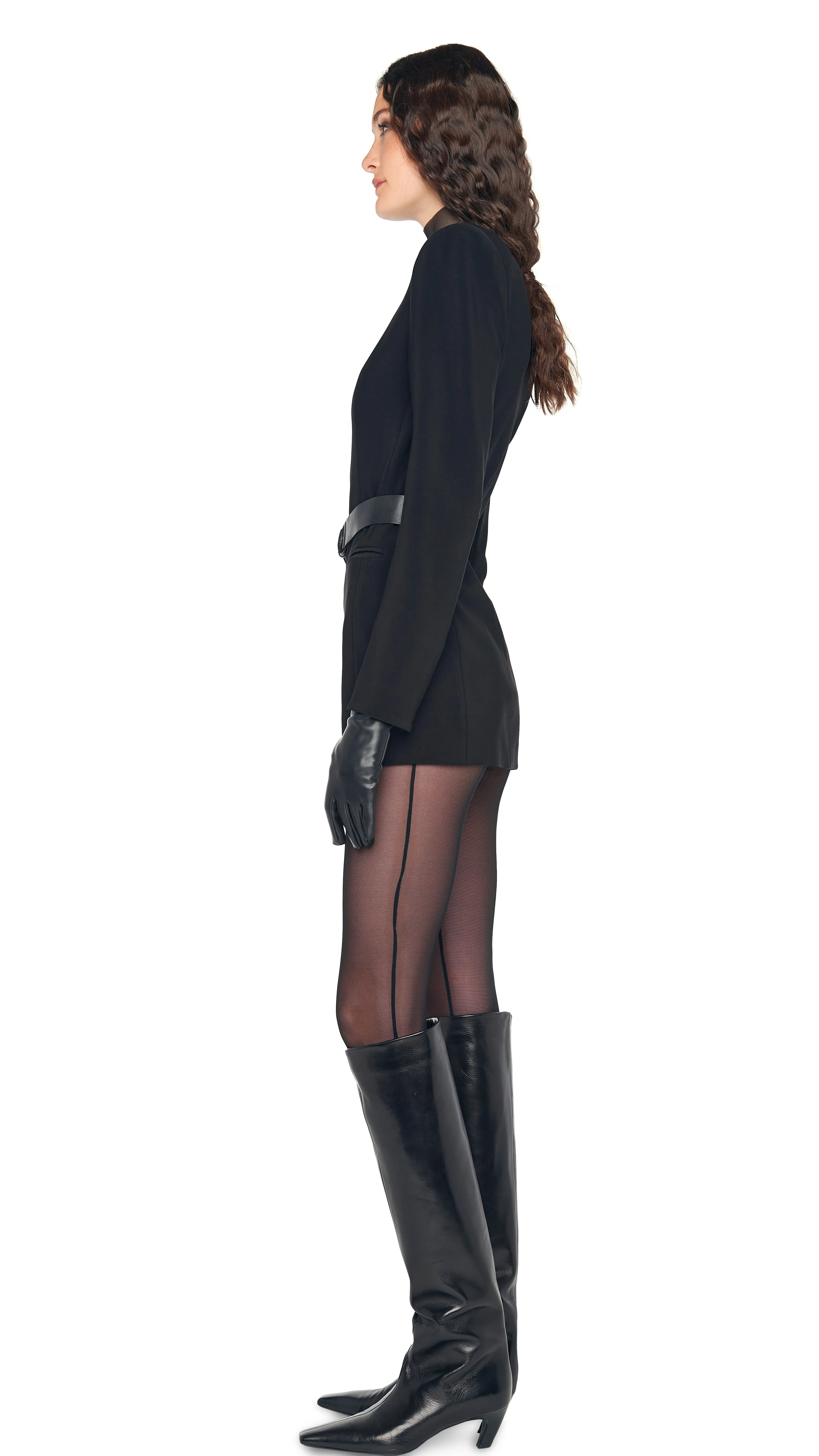 LS V NECK ZIP FRONT JACKET sold by Norma Kamali product image thumbnail 2