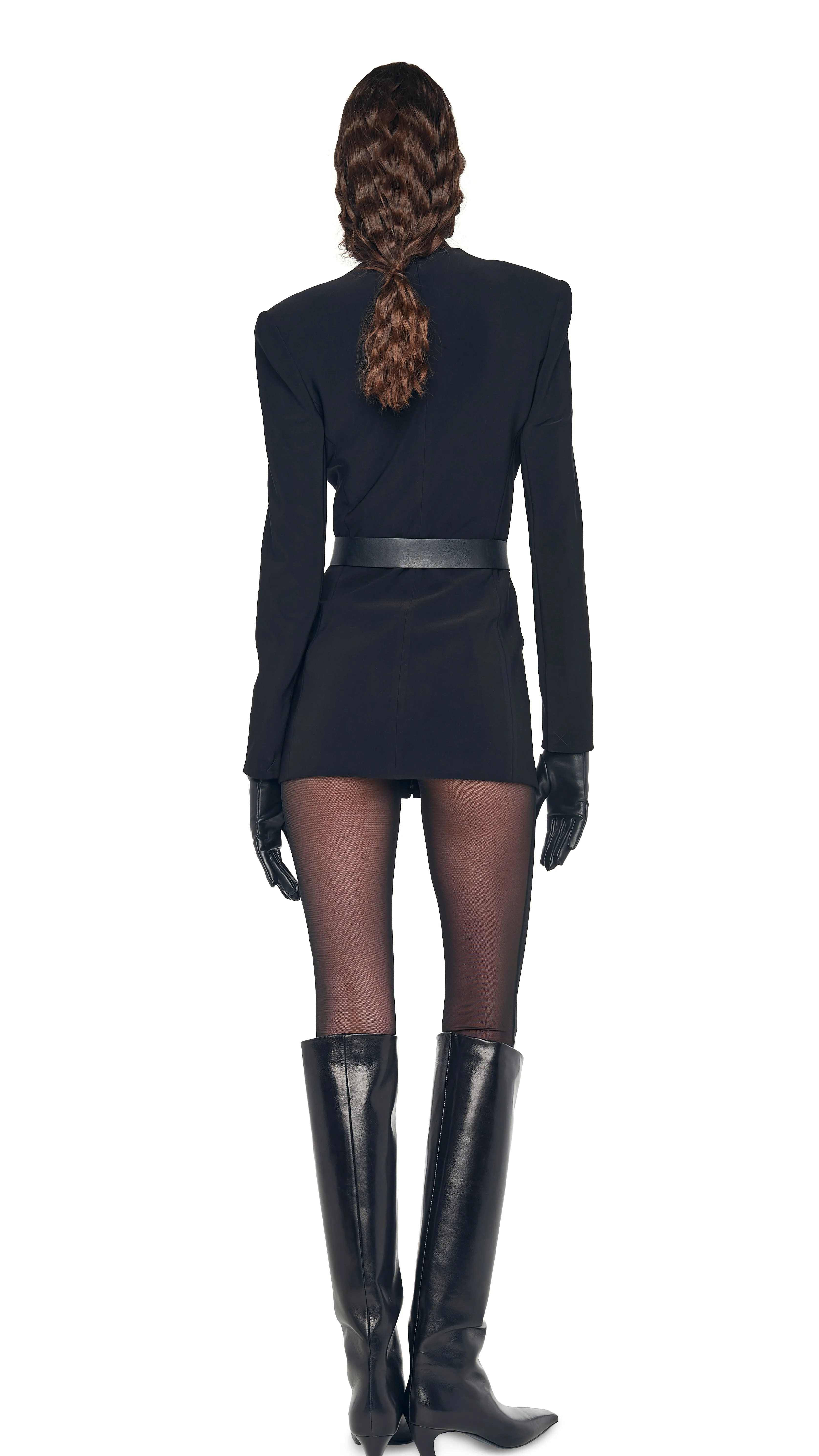 LS V NECK ZIP FRONT JACKET sold by Norma Kamali product image thumbnail 3