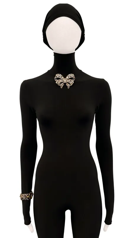 STARET BOW STONE BROOCH sold by Norma Kamali