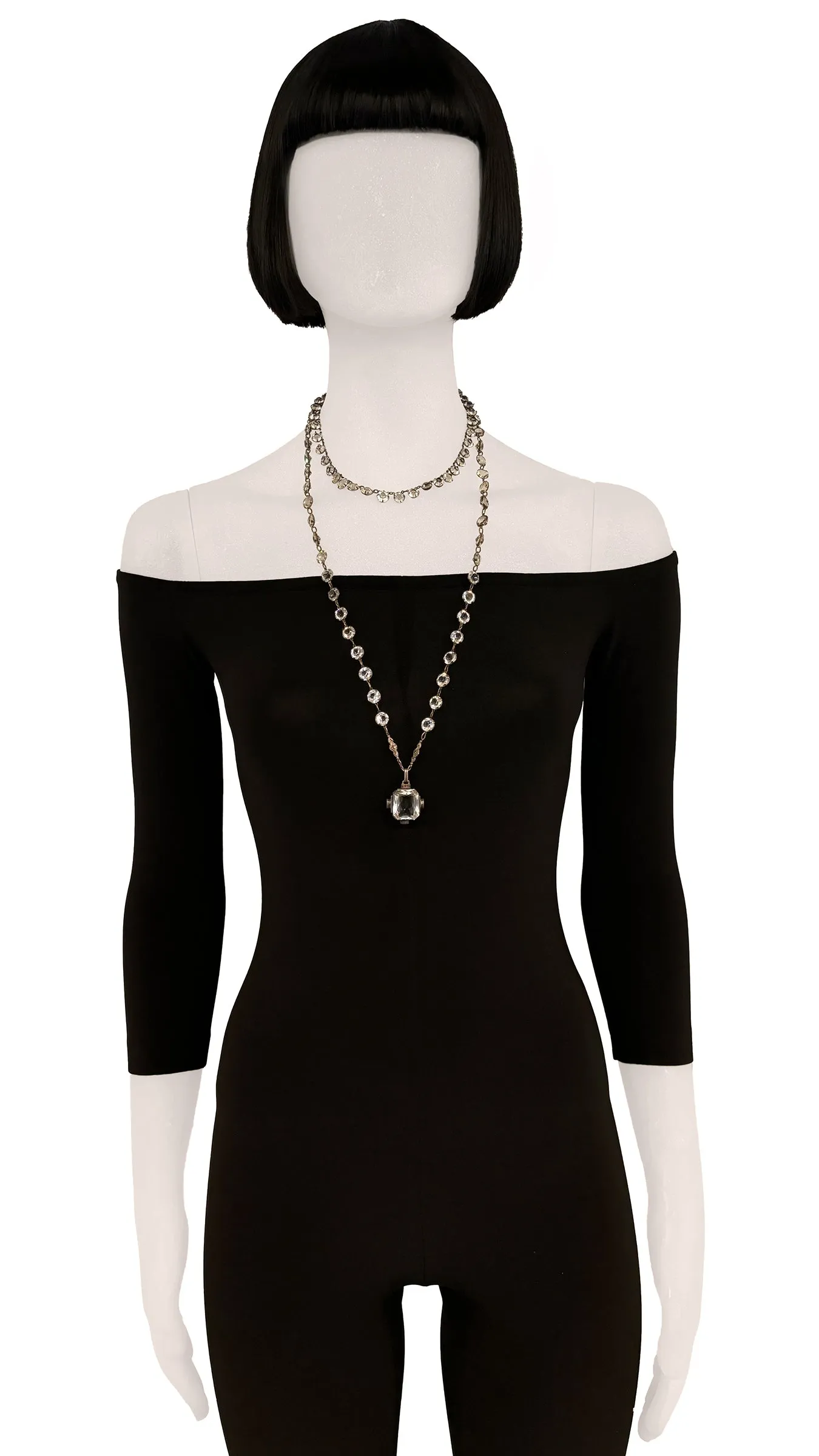 CRYSTAL BEADED NECKLACE SET sold by Norma Kamali