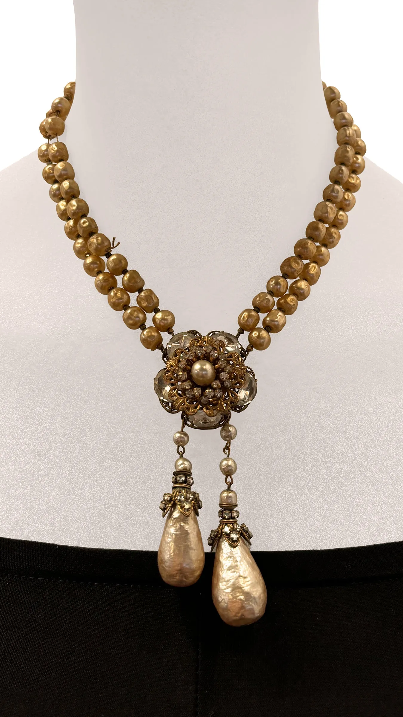 MIRIAM HASKELL BEADED DROP NECKLACE sold by Norma Kamali product image thumbnail 2