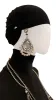 STONE/PEARL EARRINGS AND NECKLACE SET sold by Norma Kamali