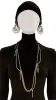STONE/PEARL EARRINGS AND NECKLACE SET sold by Norma Kamali