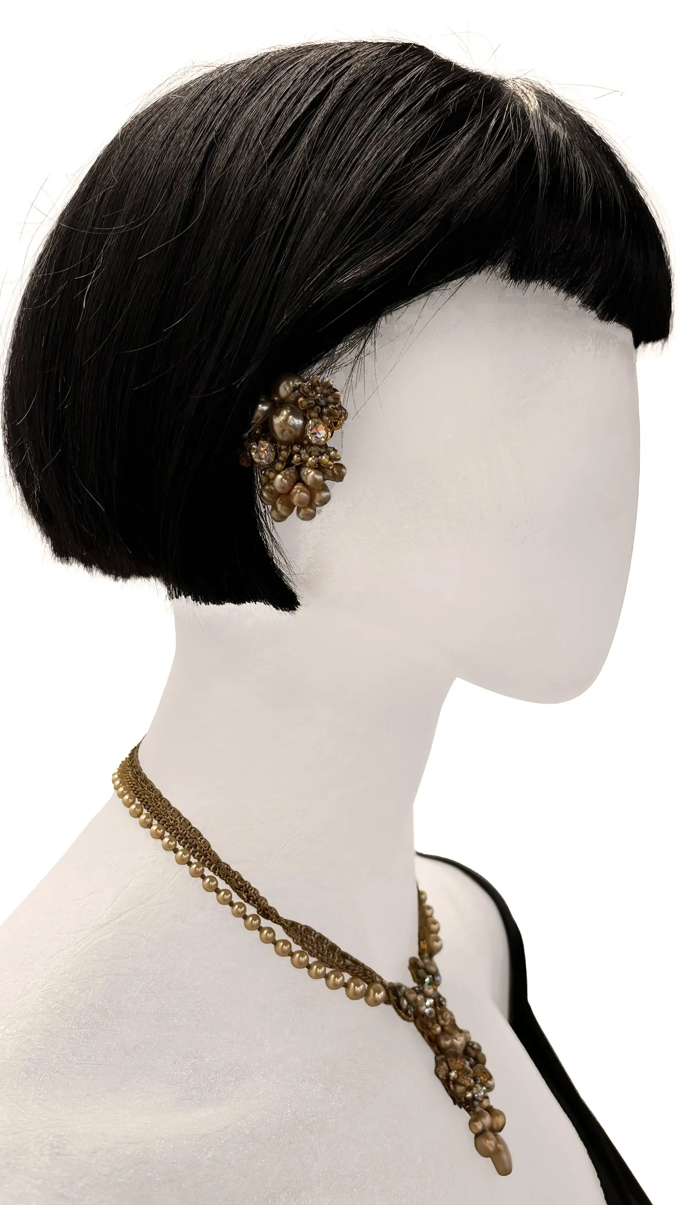 ROBERT DEMARIO BEADED NECKLACE AND EARRINGS SET sold by Norma Kamali product image thumbnail 3