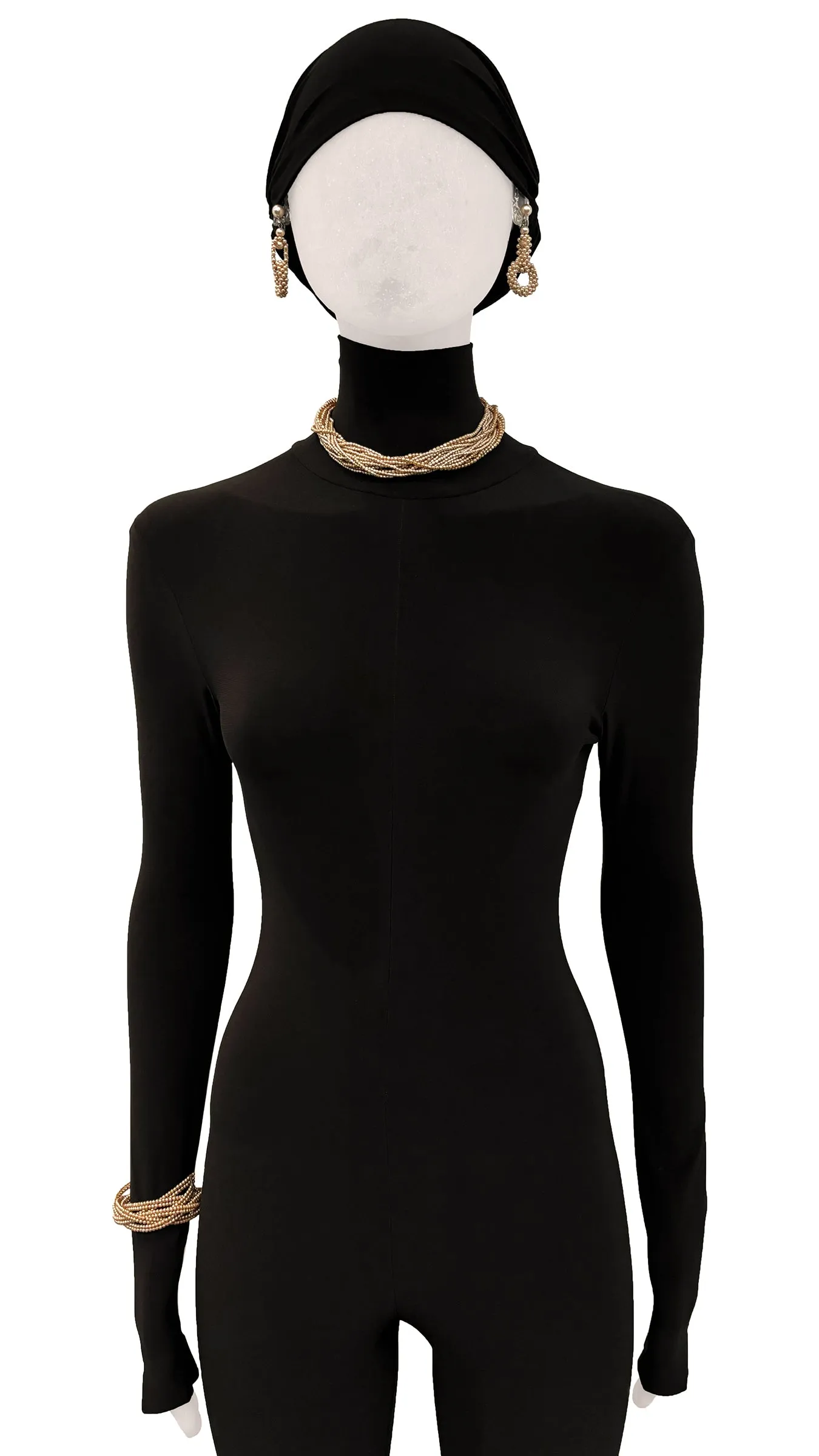 MIRIAM HASKELL BEADED EARRINGS, NECKLACE AND BRACELET SET sold by Norma Kamali