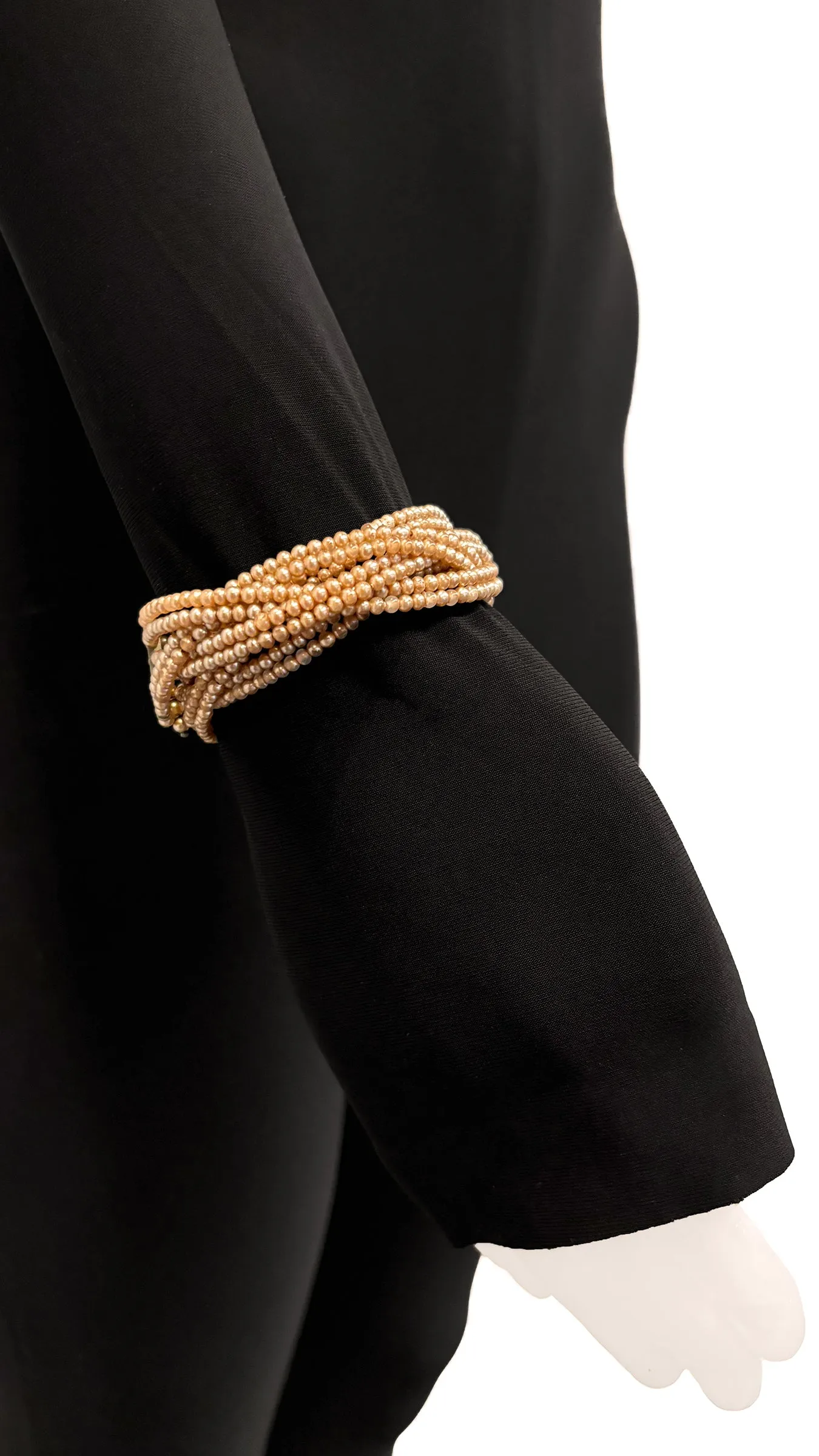 MIRIAM HASKELL BEADED EARRINGS, NECKLACE AND BRACELET SET sold by Norma Kamali product image thumbnail 3