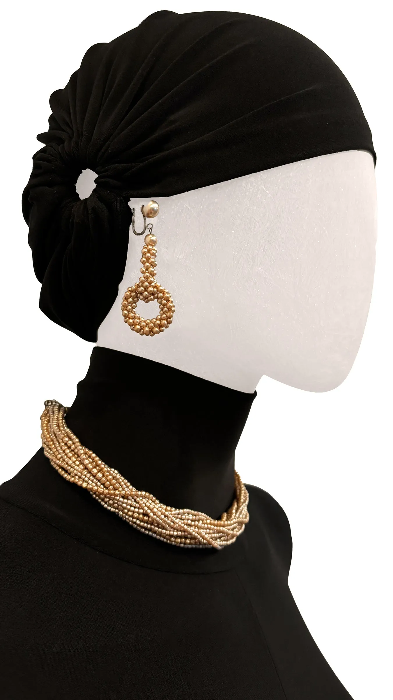 MIRIAM HASKELL BEADED EARRINGS, NECKLACE AND BRACELET SET sold by Norma Kamali product image thumbnail 2