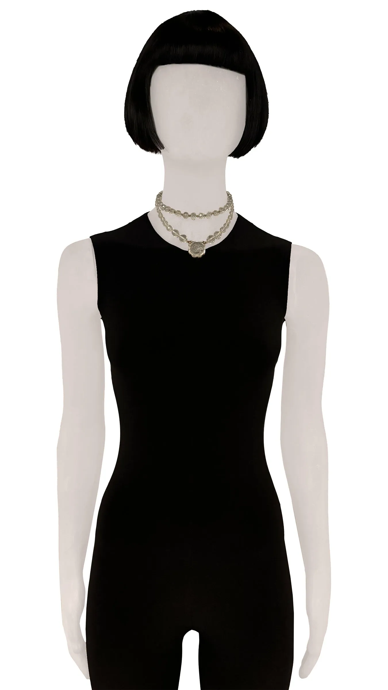 BEADED CRYSTAL NECKLACE SET sold by Norma Kamali
