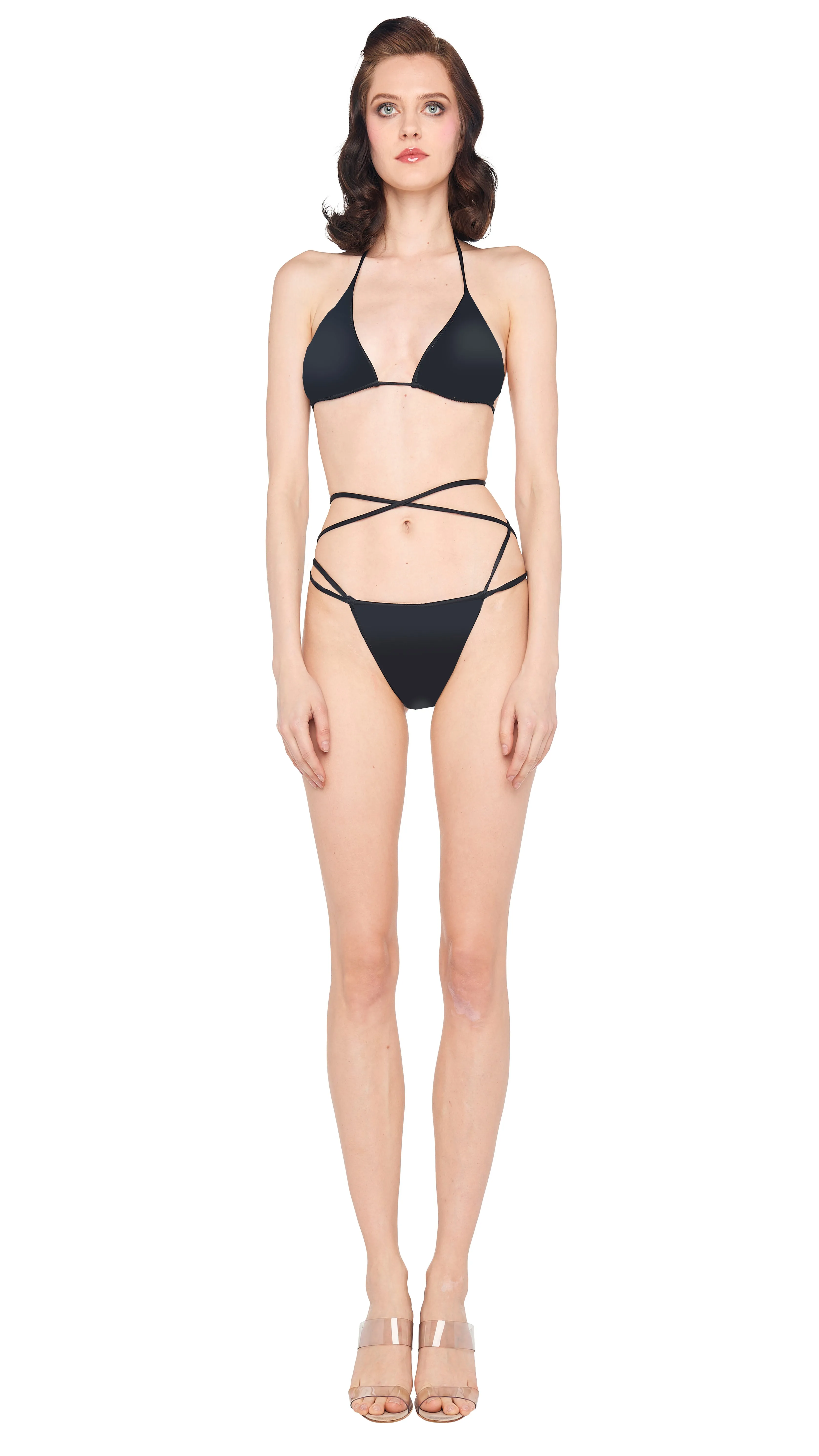 CRISS CROSS BIKINI BRA / BOTTOM sold by Norma Kamali