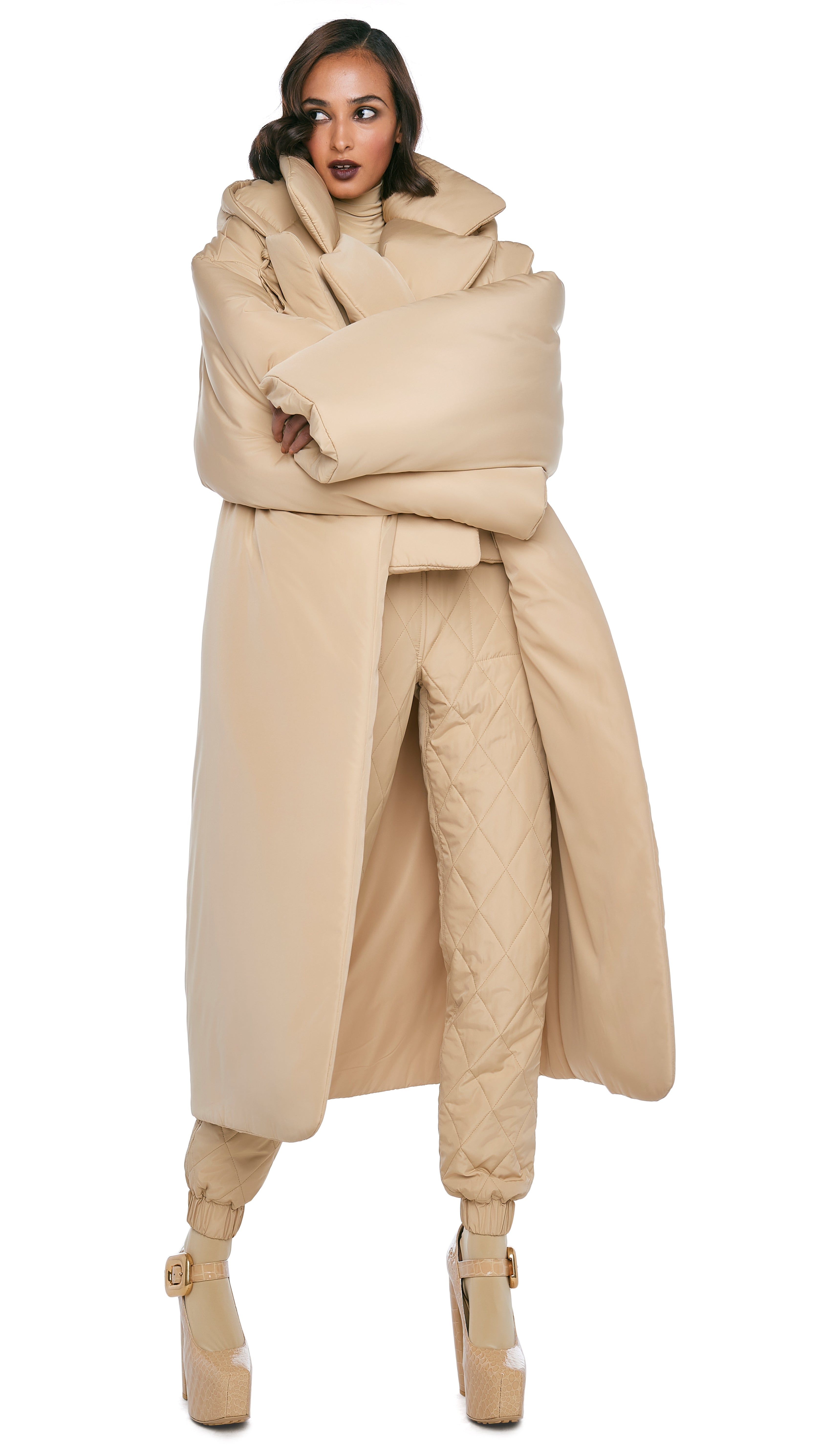 HOODED SLEEPING BAG COAT sold by Norma Kamali product image thumbnail 4