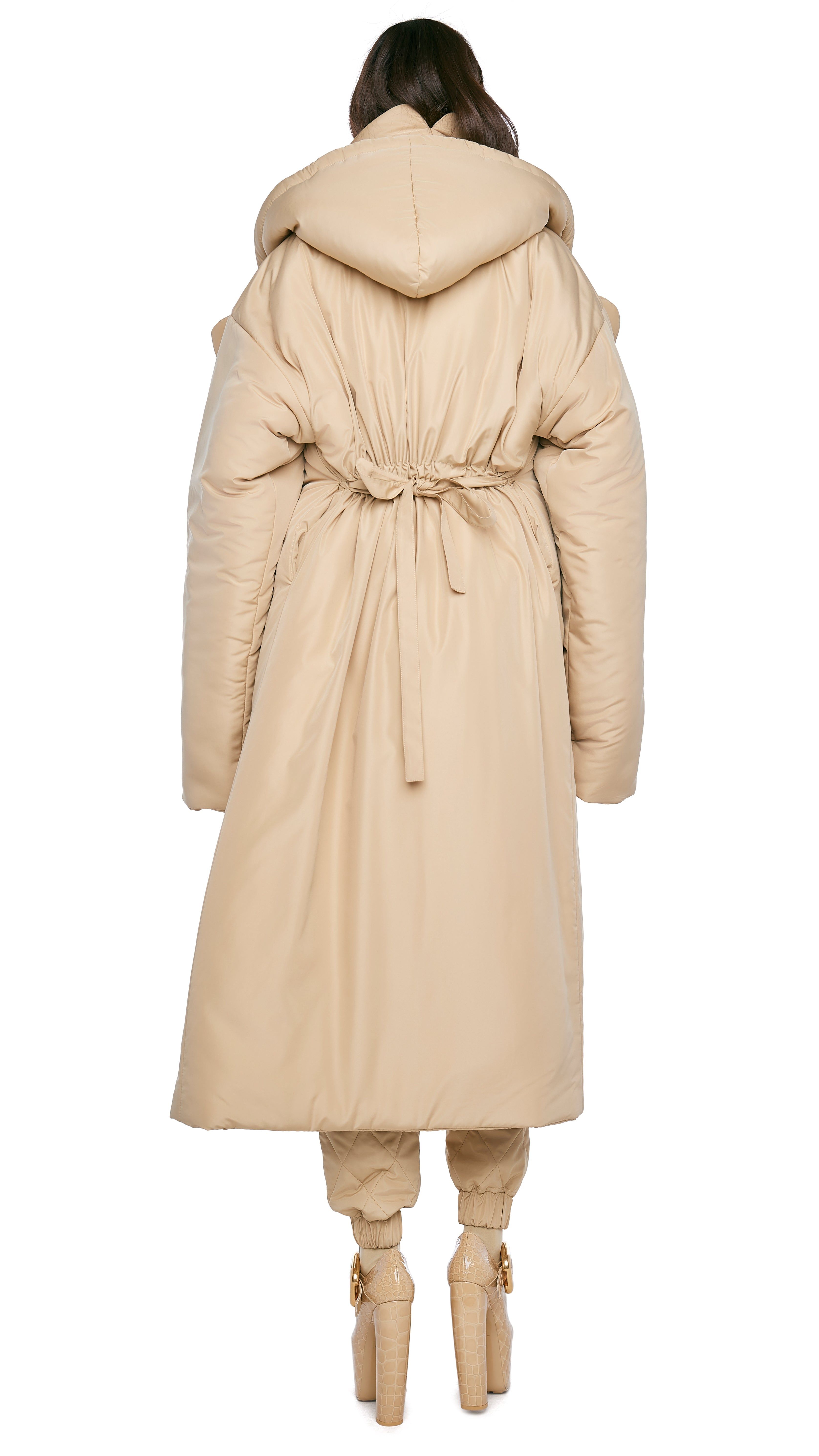 HOODED SLEEPING BAG COAT sold by Norma Kamali product image thumbnail 3