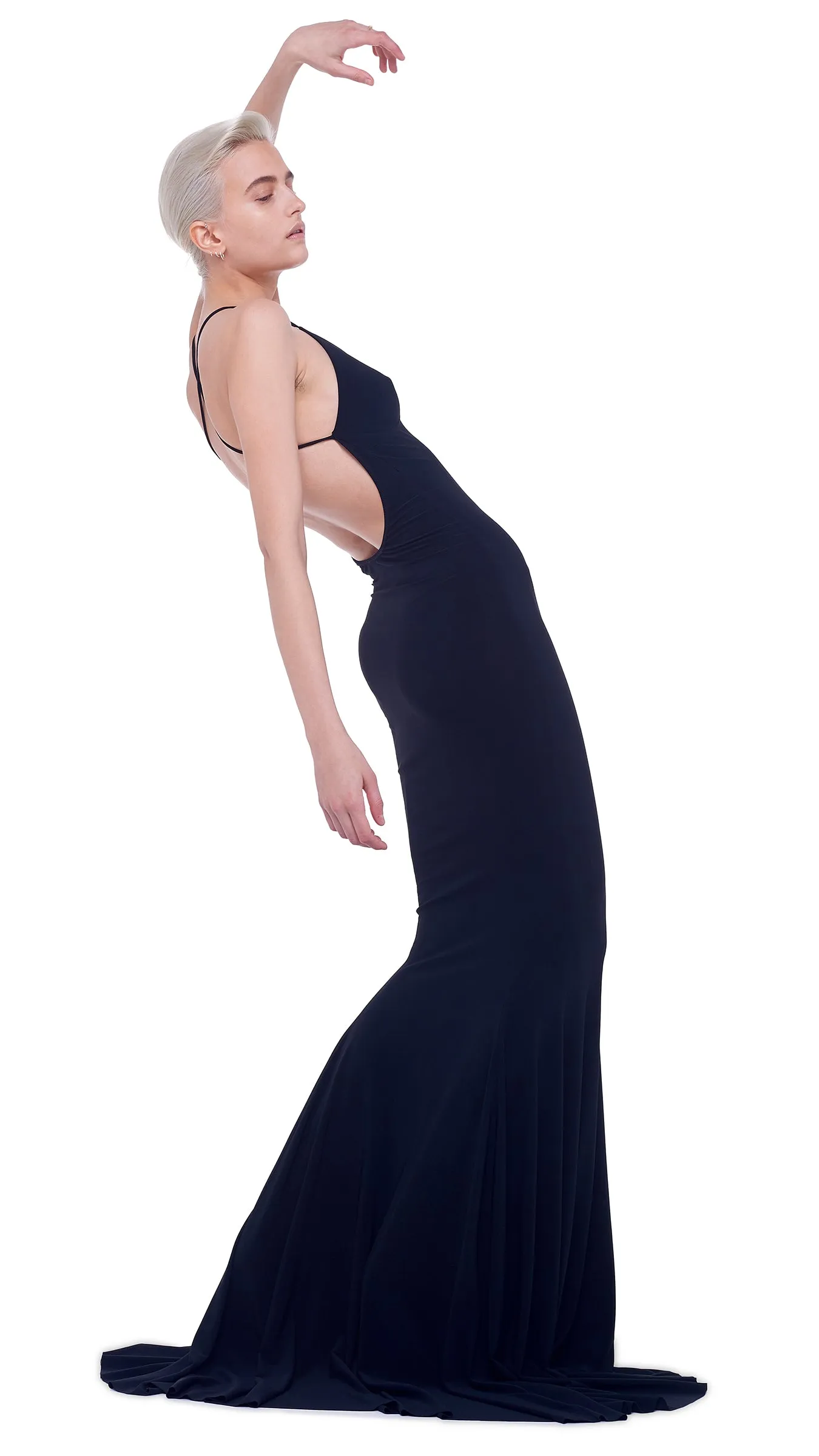 LOW BACK FISHTAIL GOWN sold by Norma Kamali product image thumbnail 5