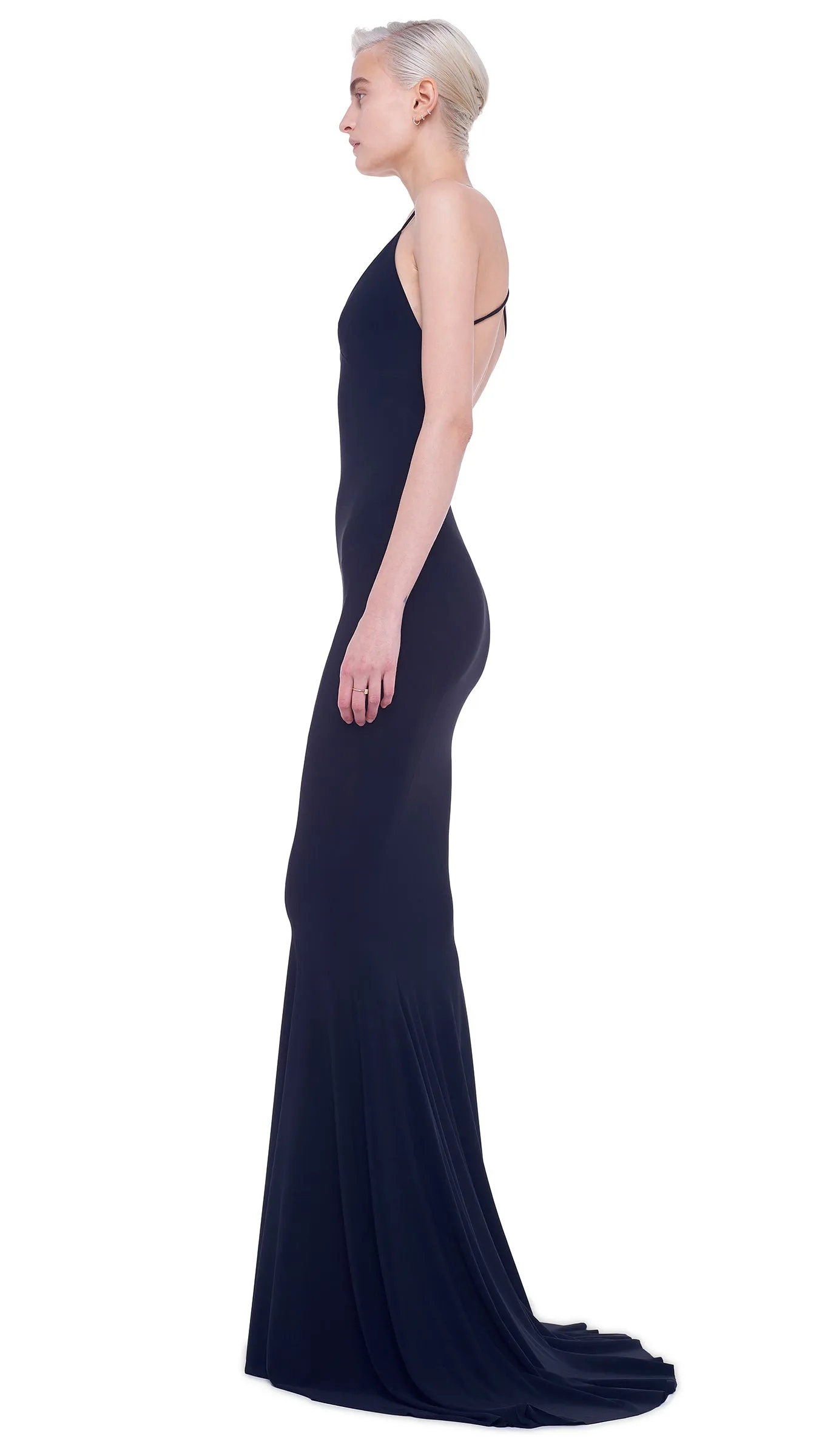 LOW BACK FISHTAIL GOWN sold by Norma Kamali product image thumbnail 2