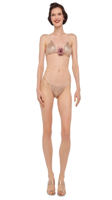 CRISS CROSS BRA / BOTTOM sold by Norma Kamali