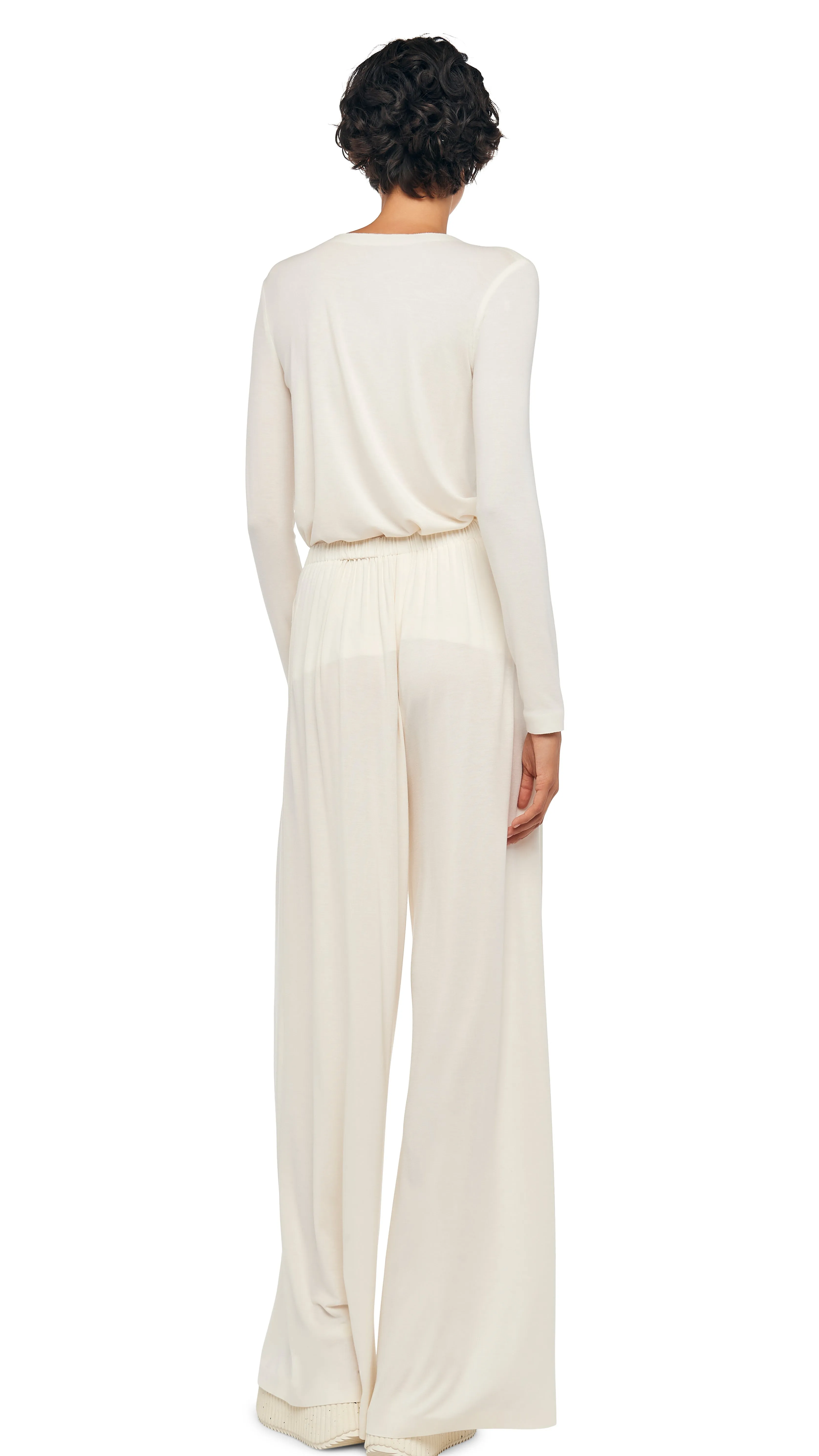 LONG SLEEVE CREW TOP sold by Norma Kamali product image thumbnail 3