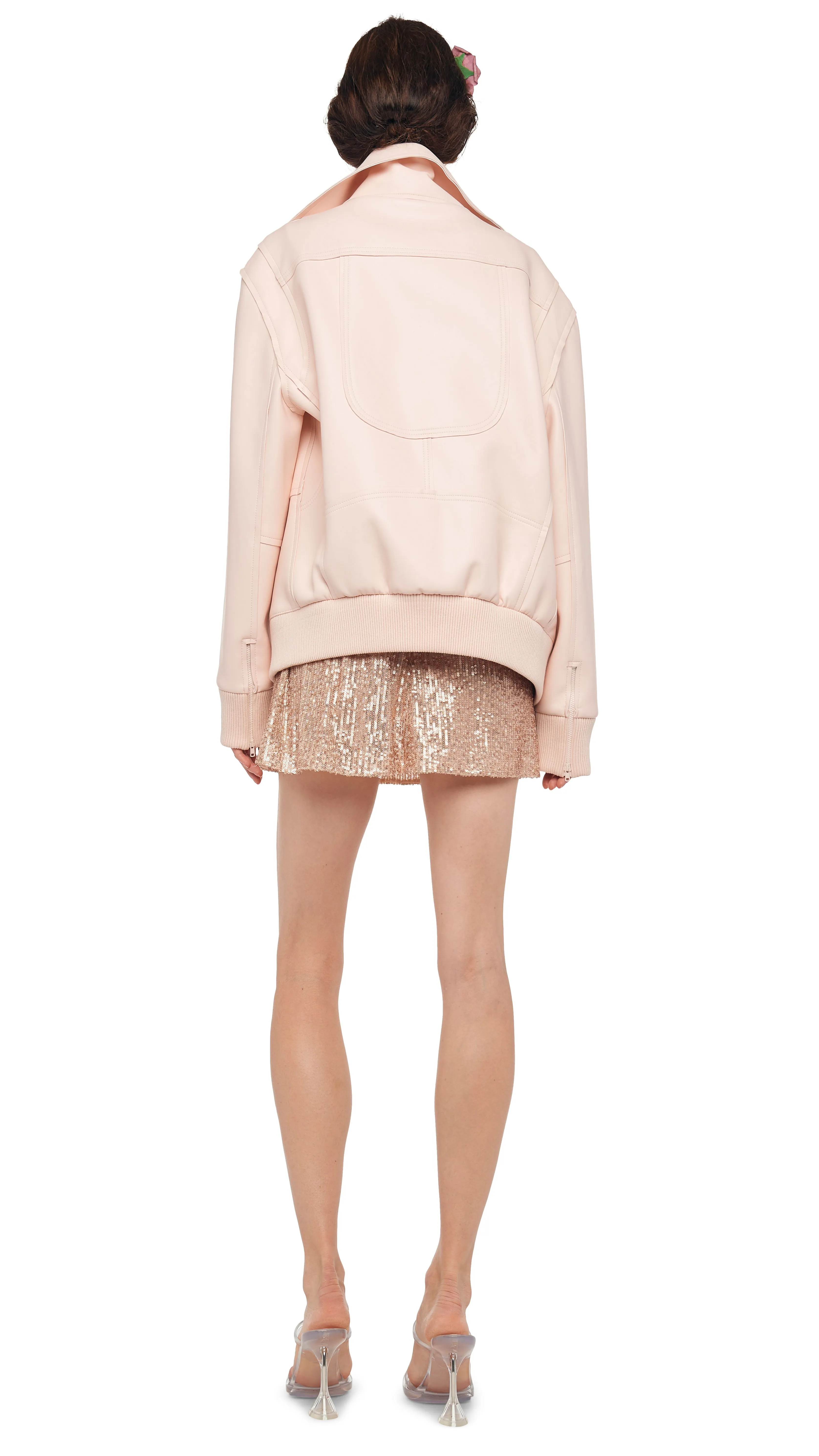 OVERSIZED MOTO JACKET sold by Norma Kamali product image thumbnail 3