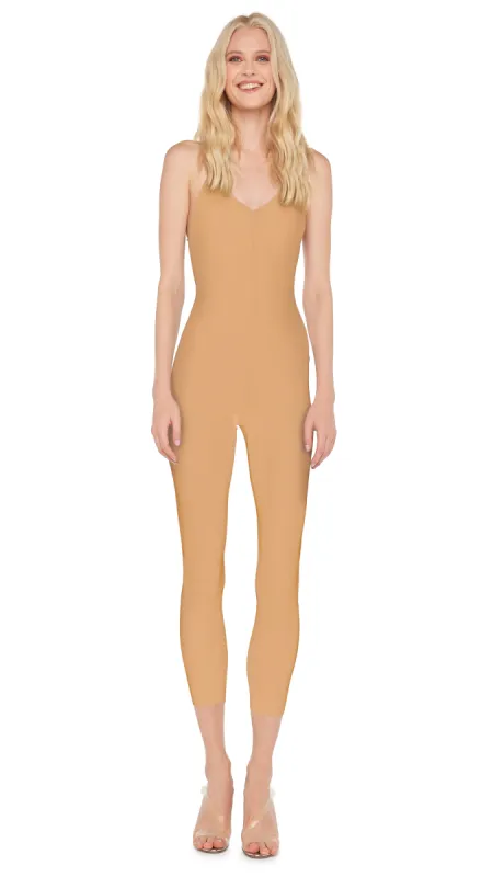 LOW BACK FARA SLIP CATSUIT sold by Norma Kamali