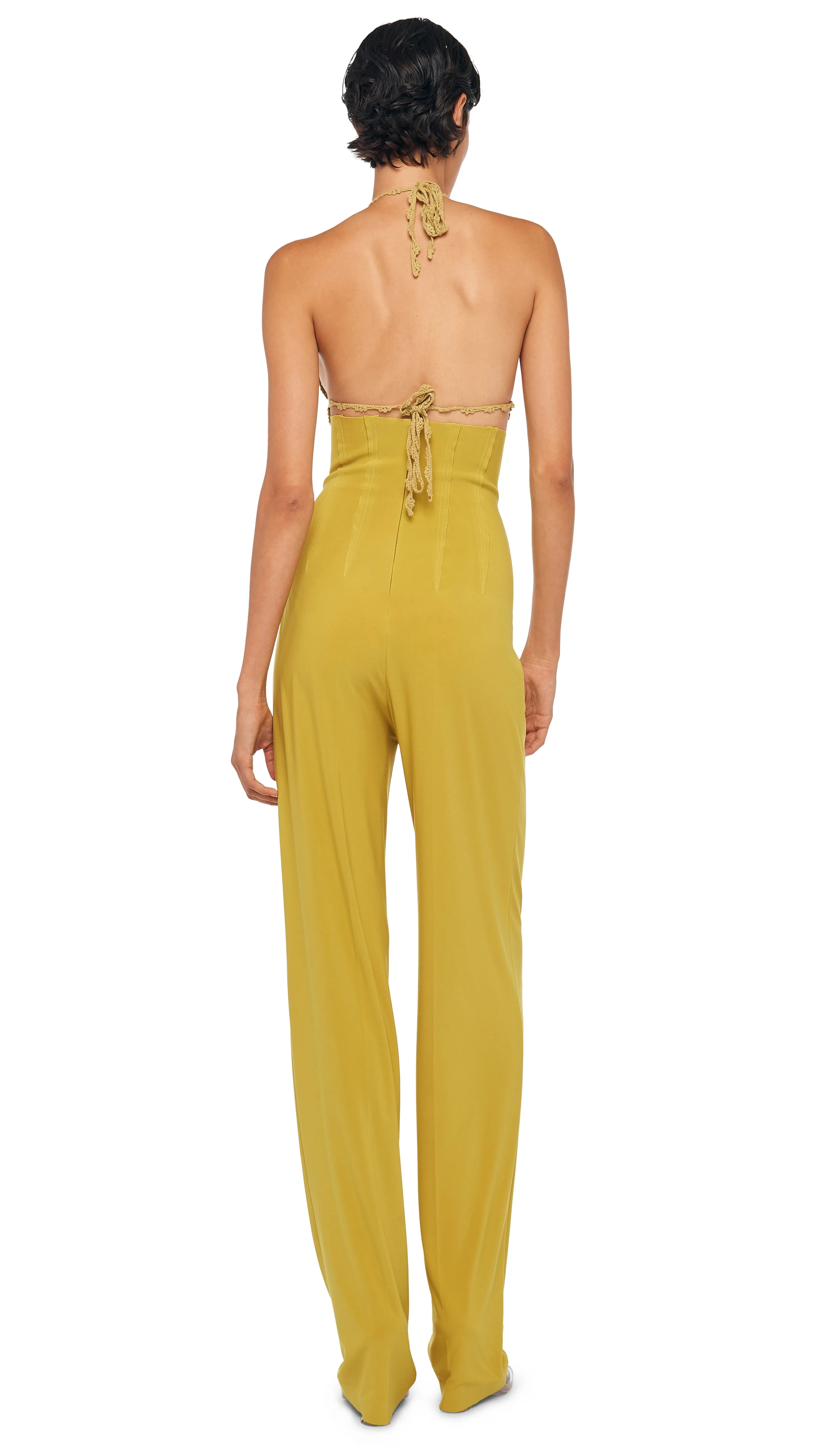 HIGH WAIST TAILORED PLEAT PANT sold by Norma Kamali product image thumbnail 3