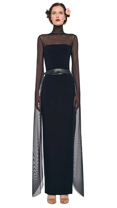 RIBBON SLEEVE TURTLE GOWN sold by Norma Kamali
