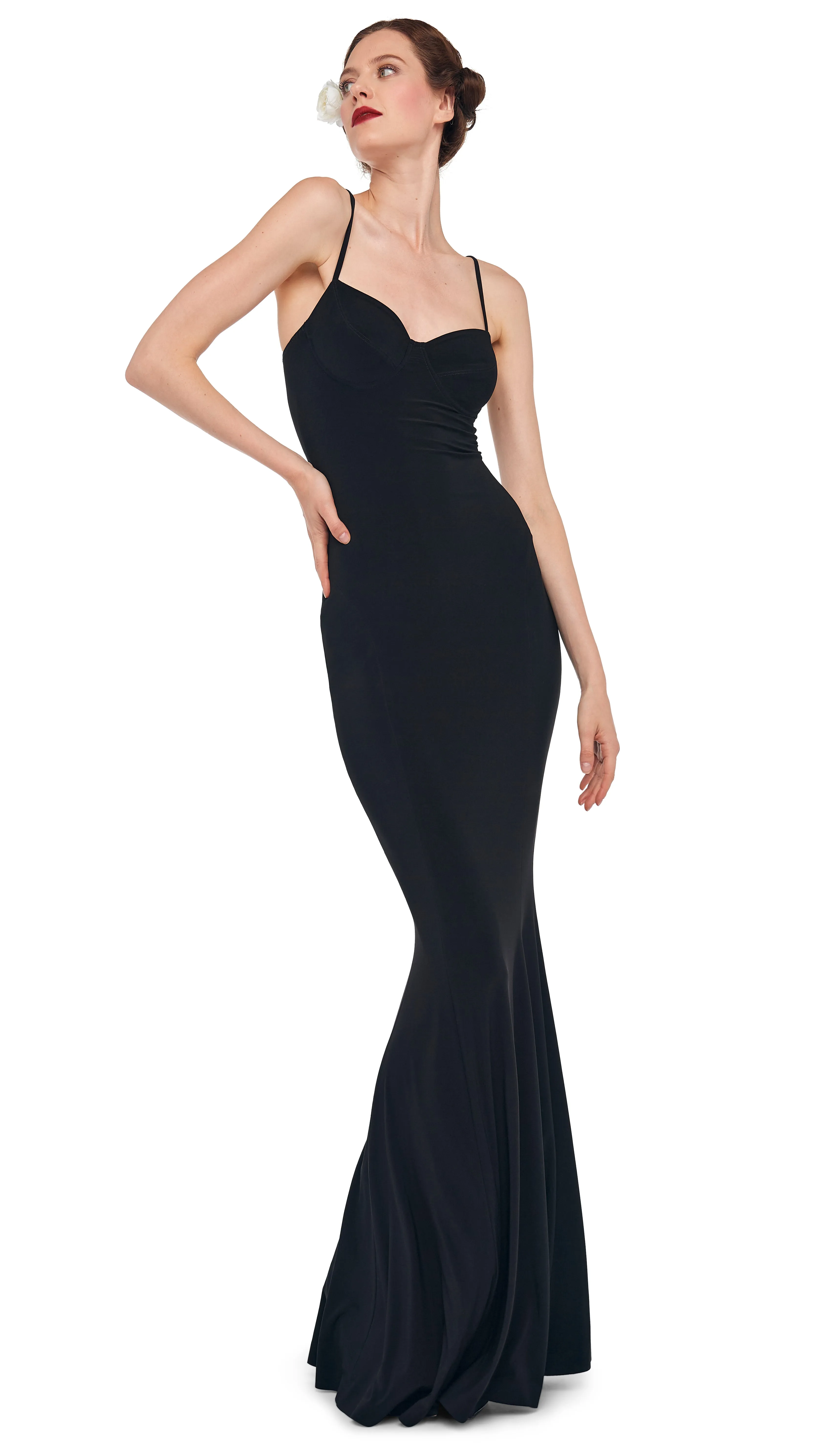 UNDERWIRE FISHTAIL GOWN sold by Norma Kamali product image thumbnail 4