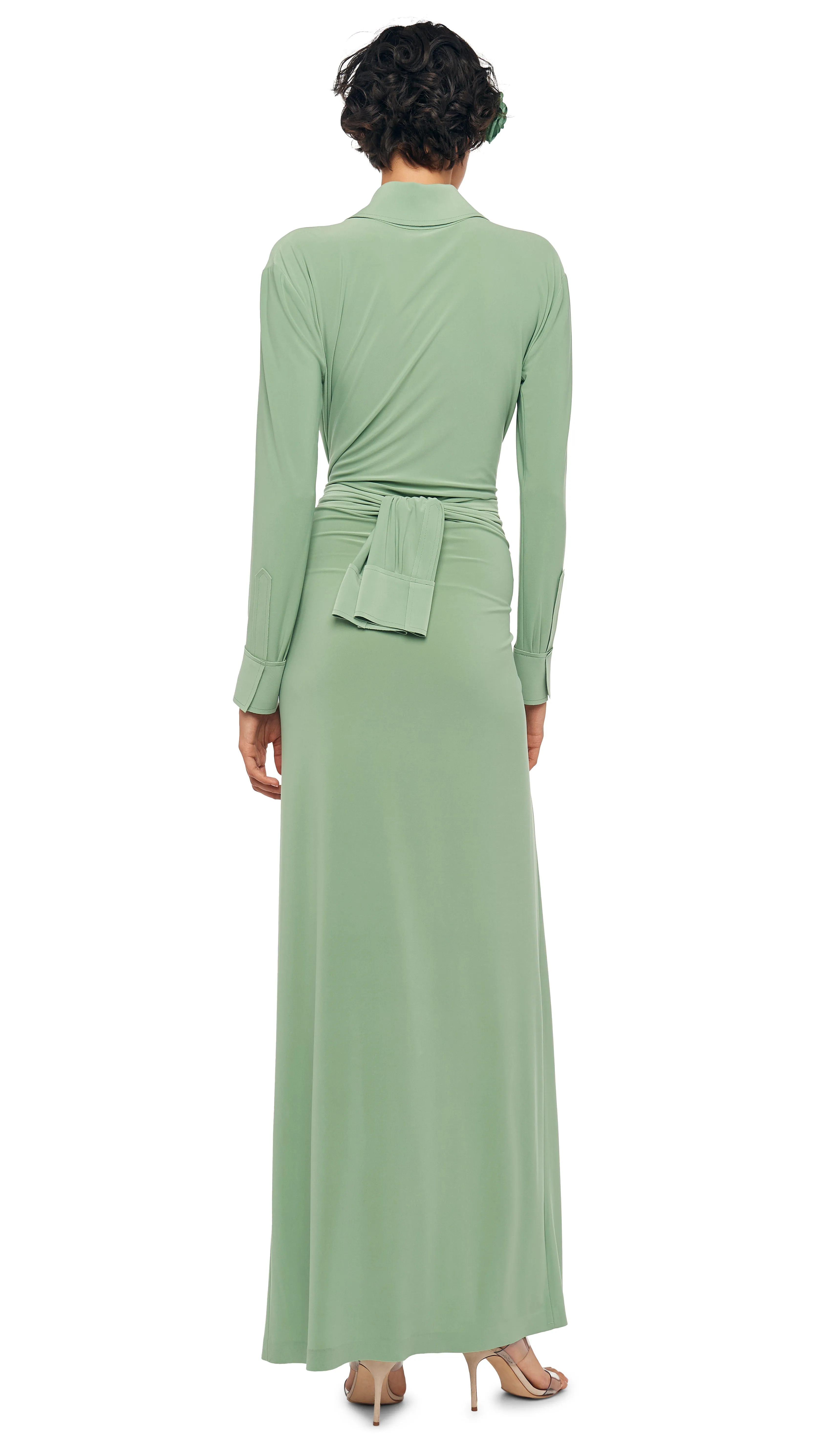 FOUR SLEEVE NK SHIRT LONG DRESS sold by Norma Kamali product image thumbnail 3