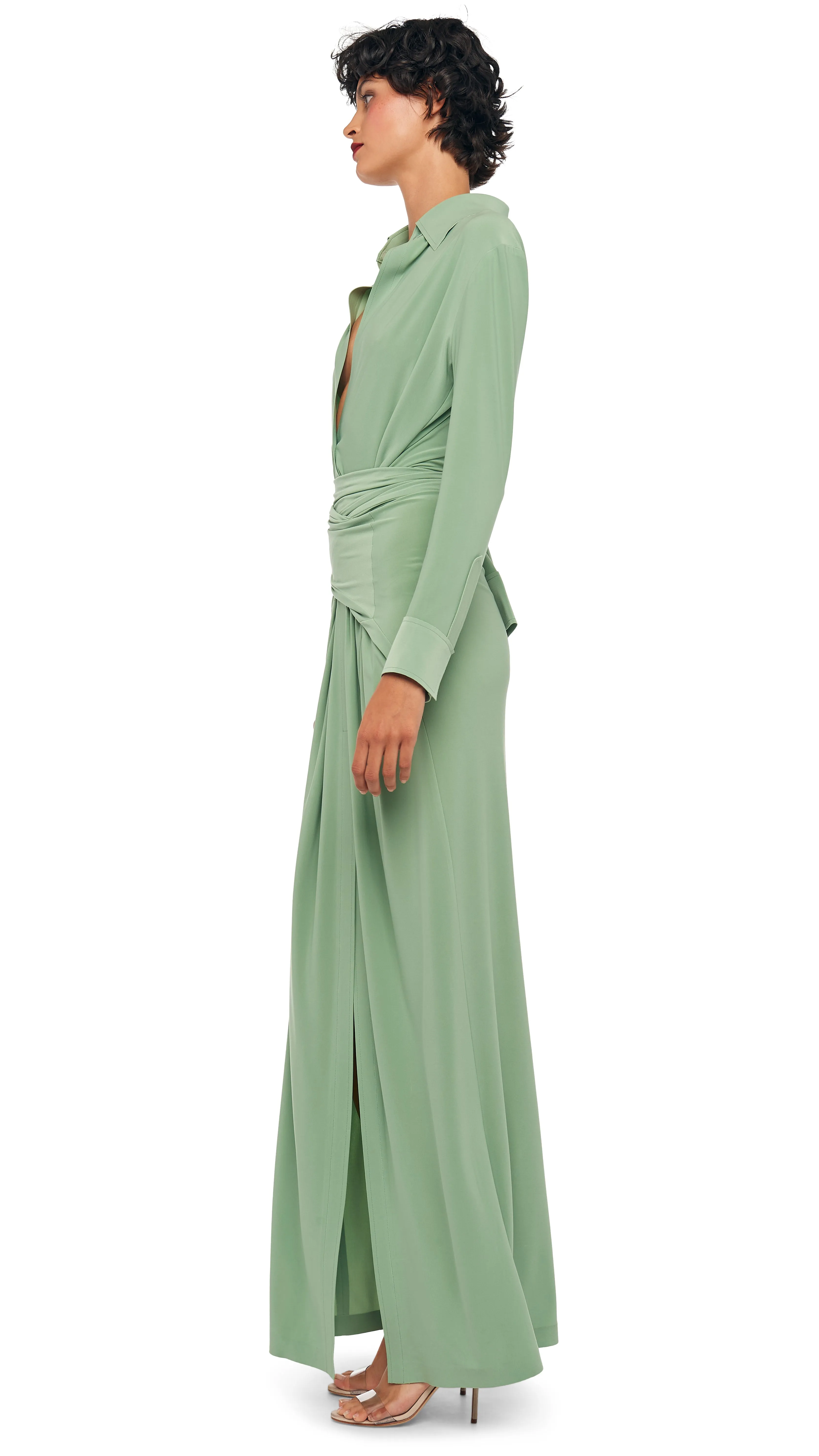FOUR SLEEVE NK SHIRT LONG DRESS sold by Norma Kamali product image thumbnail 2