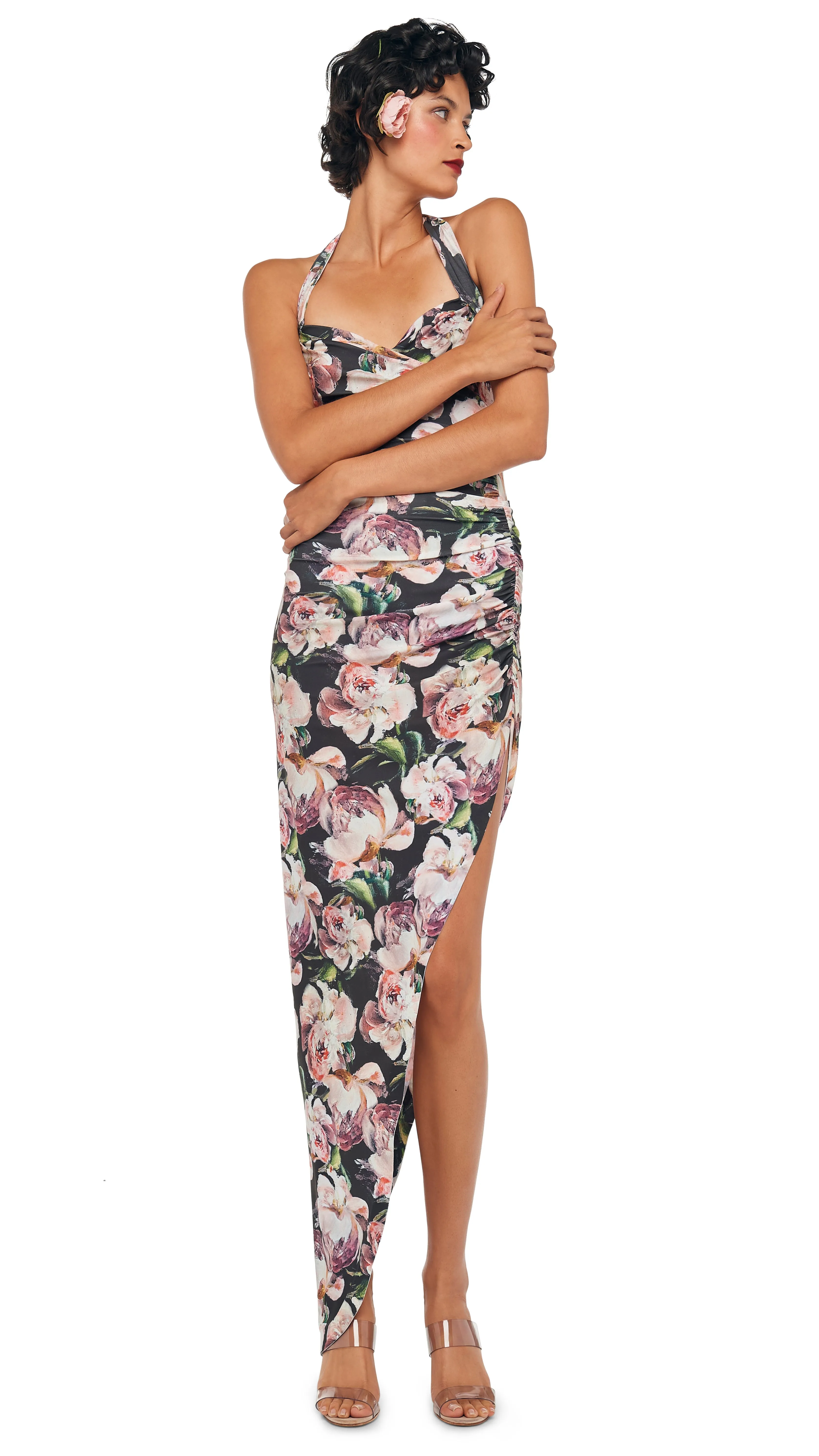 CAYLA SIDE DRAPE GOWN sold by Norma Kamali product image thumbnail 5