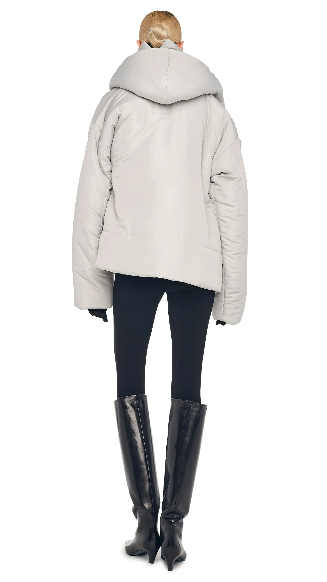 HOODED SLEEPING BAG COAT SHORT sold by Norma Kamali product image thumbnail 3