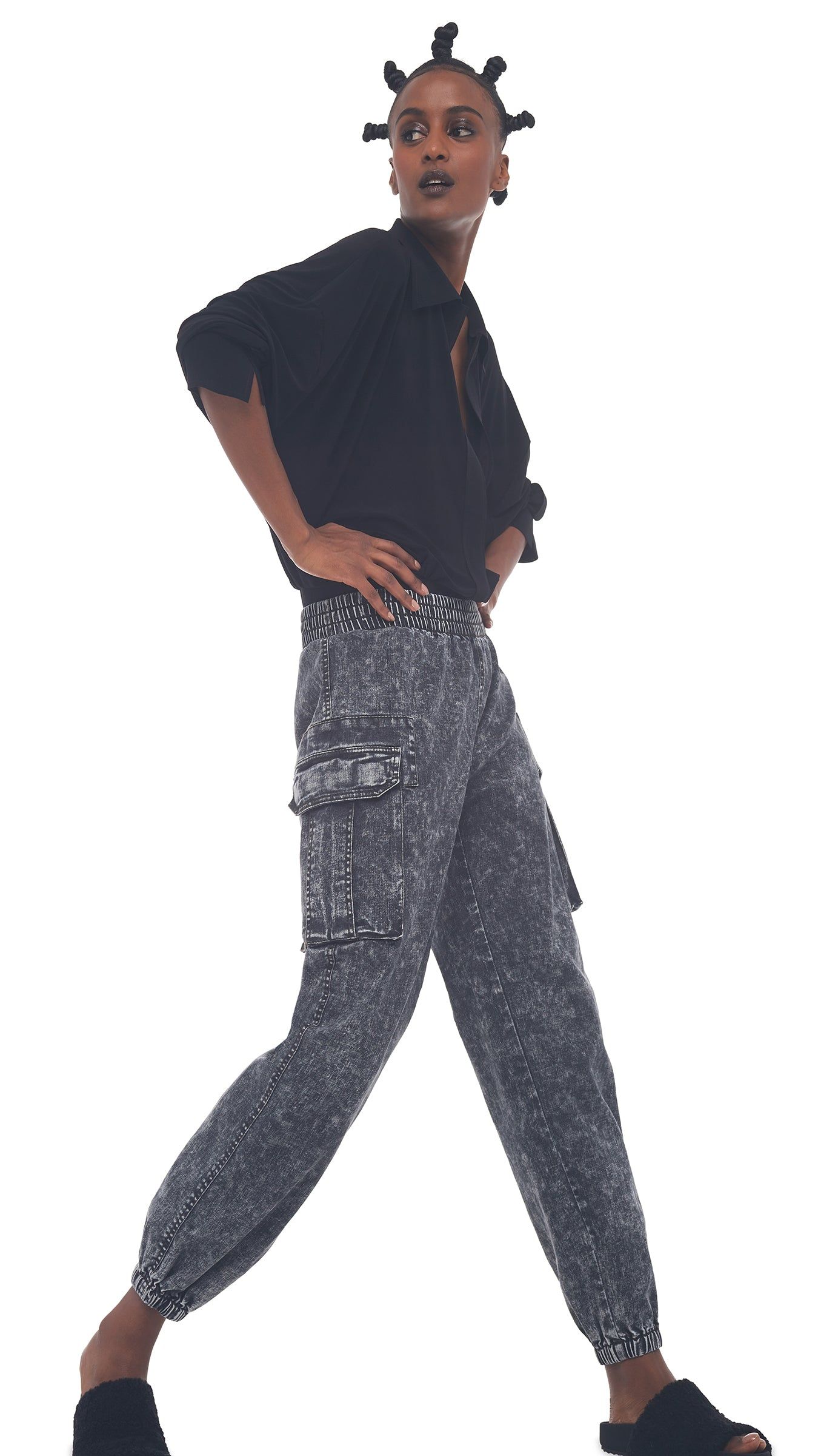 BF CARGO SWEAT JOG PANT sold by Norma Kamali product image thumbnail 5