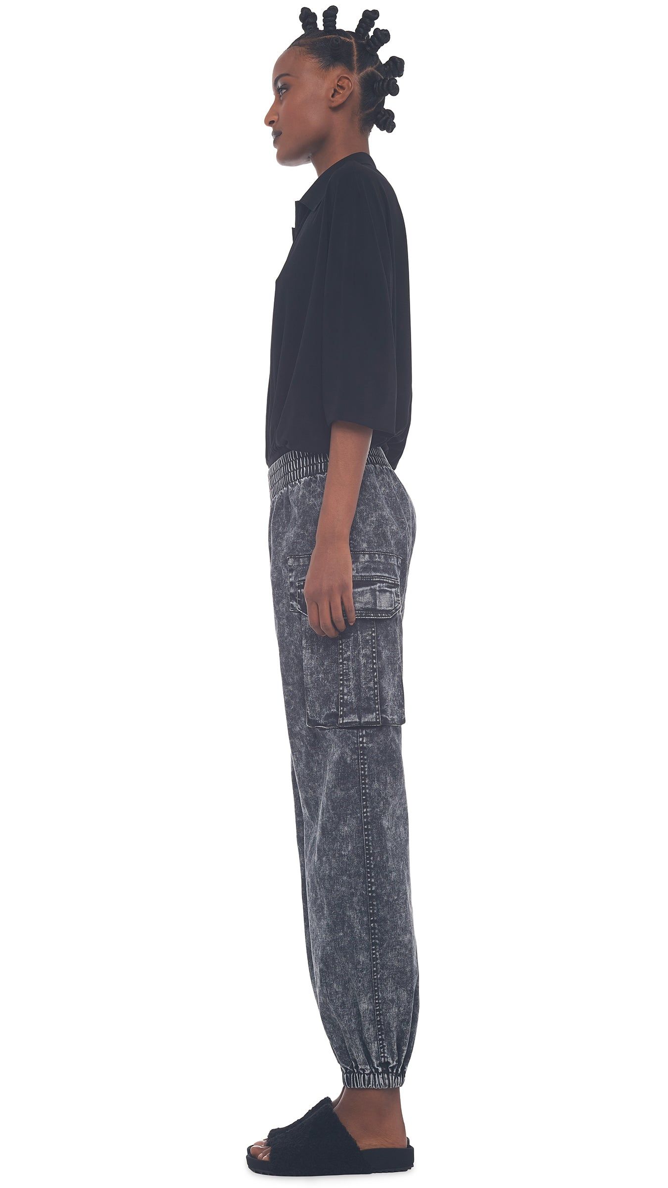 BF CARGO SWEAT JOG PANT sold by Norma Kamali product image thumbnail 2