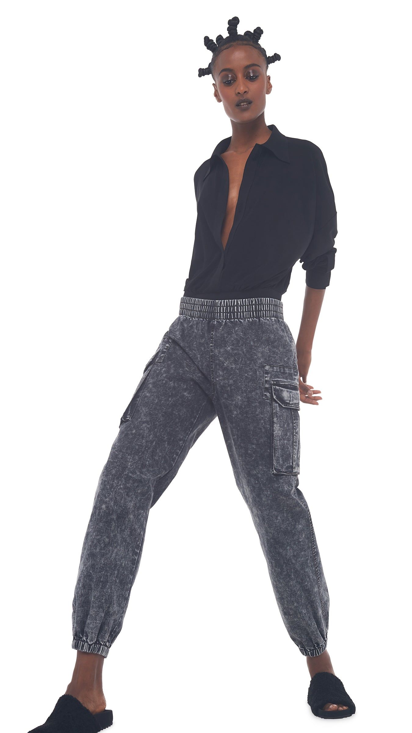 BF CARGO SWEAT JOG PANT sold by Norma Kamali product image thumbnail 4