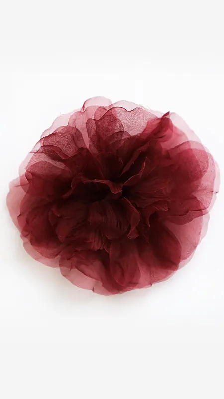 PLUM SILK FLOWER sold by Norma Kamali