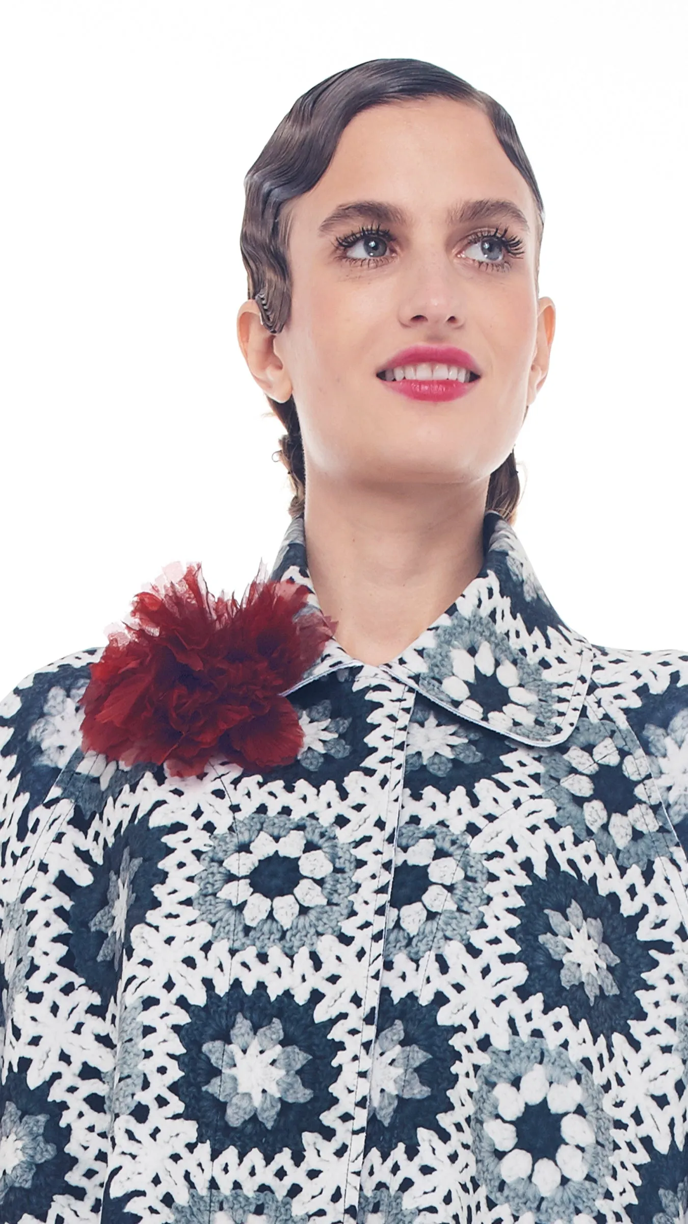 PLUM SILK FLOWER sold by Norma Kamali product image thumbnail 2