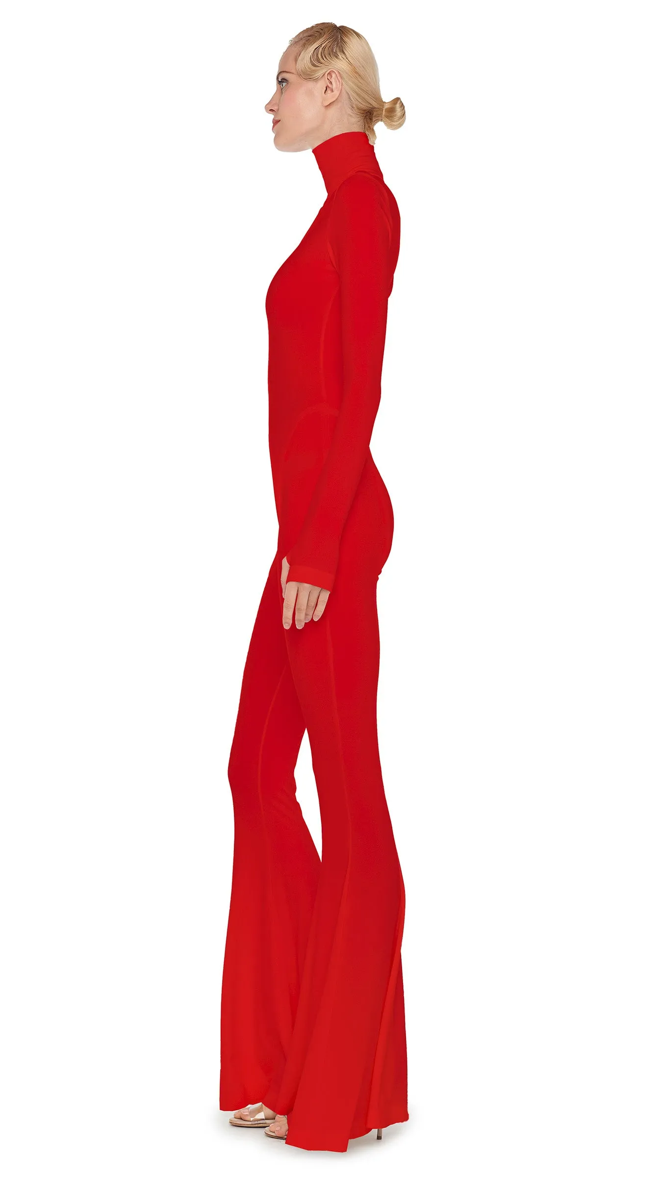 TURTLENECK FISHTAIL JUMPSUIT sold by Norma Kamali product image thumbnail 2