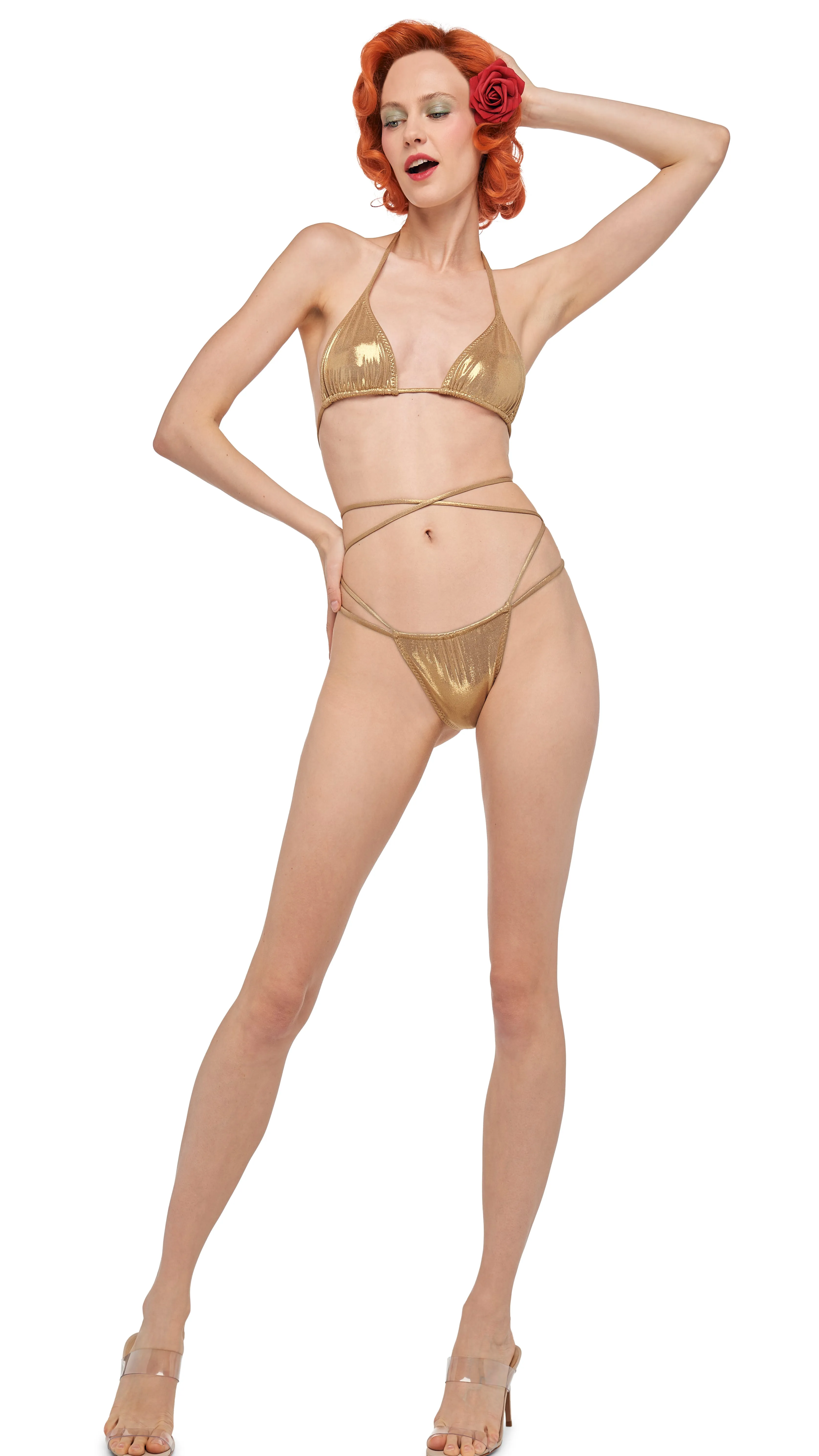 CRISS CROSS BRA / BOTTOM sold by Norma Kamali