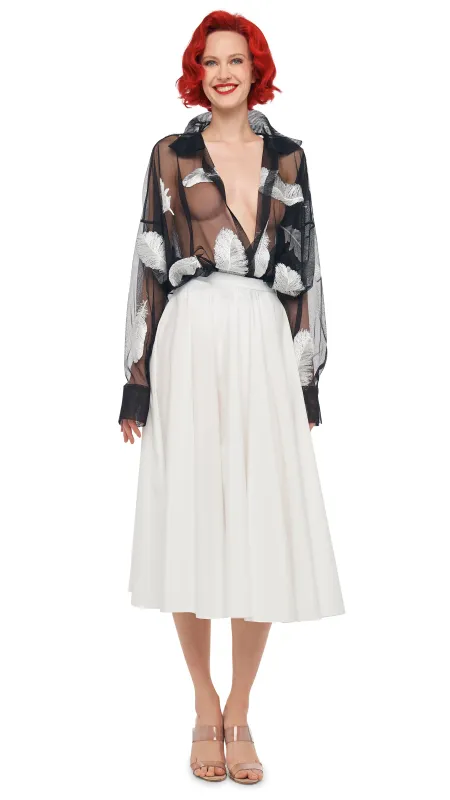 FLARED SKIRT TO MIDCALF sold by Norma Kamali