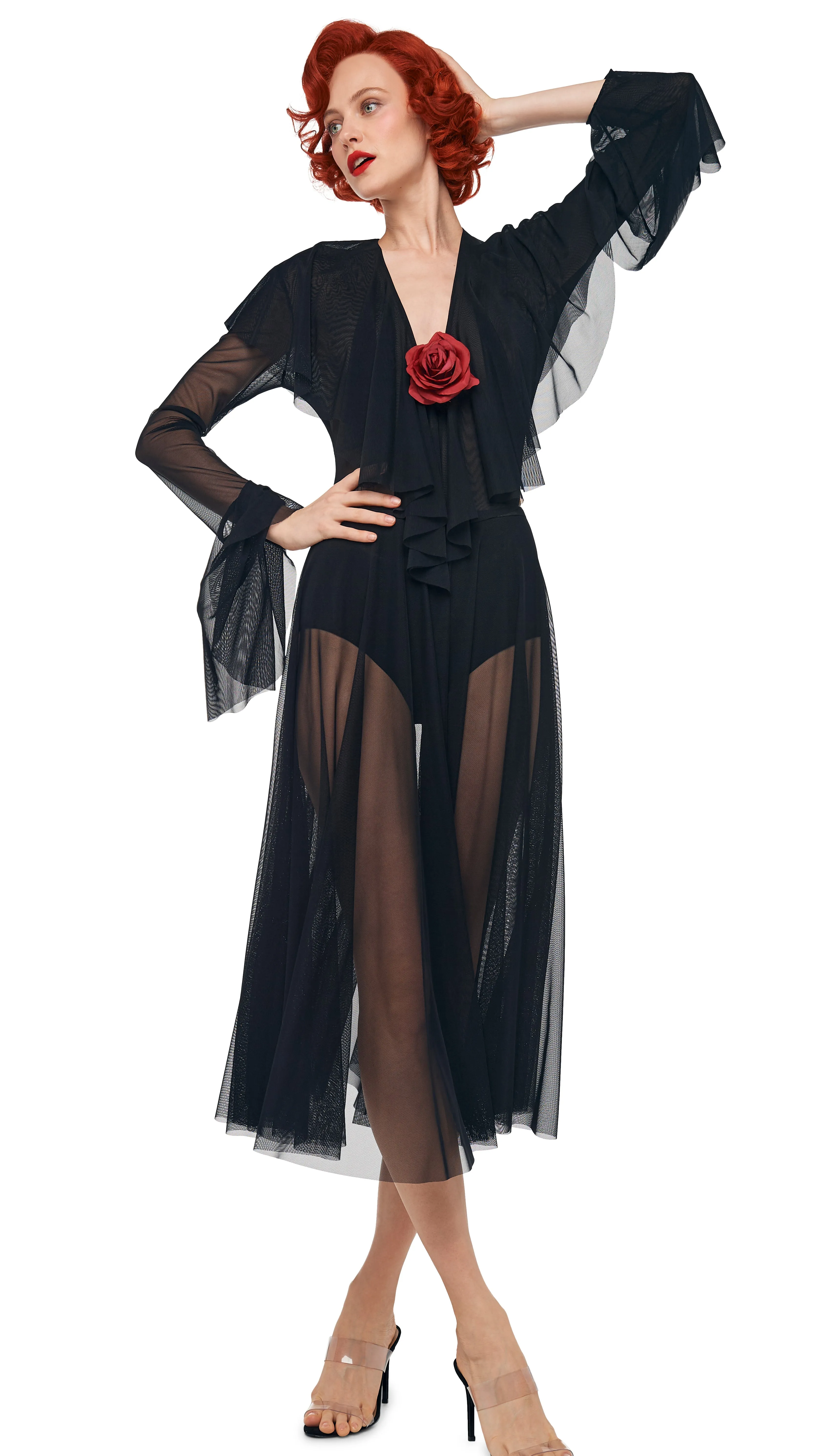 FLARED SKIRT TO MIDCALF W/ PANTY sold by Norma Kamali