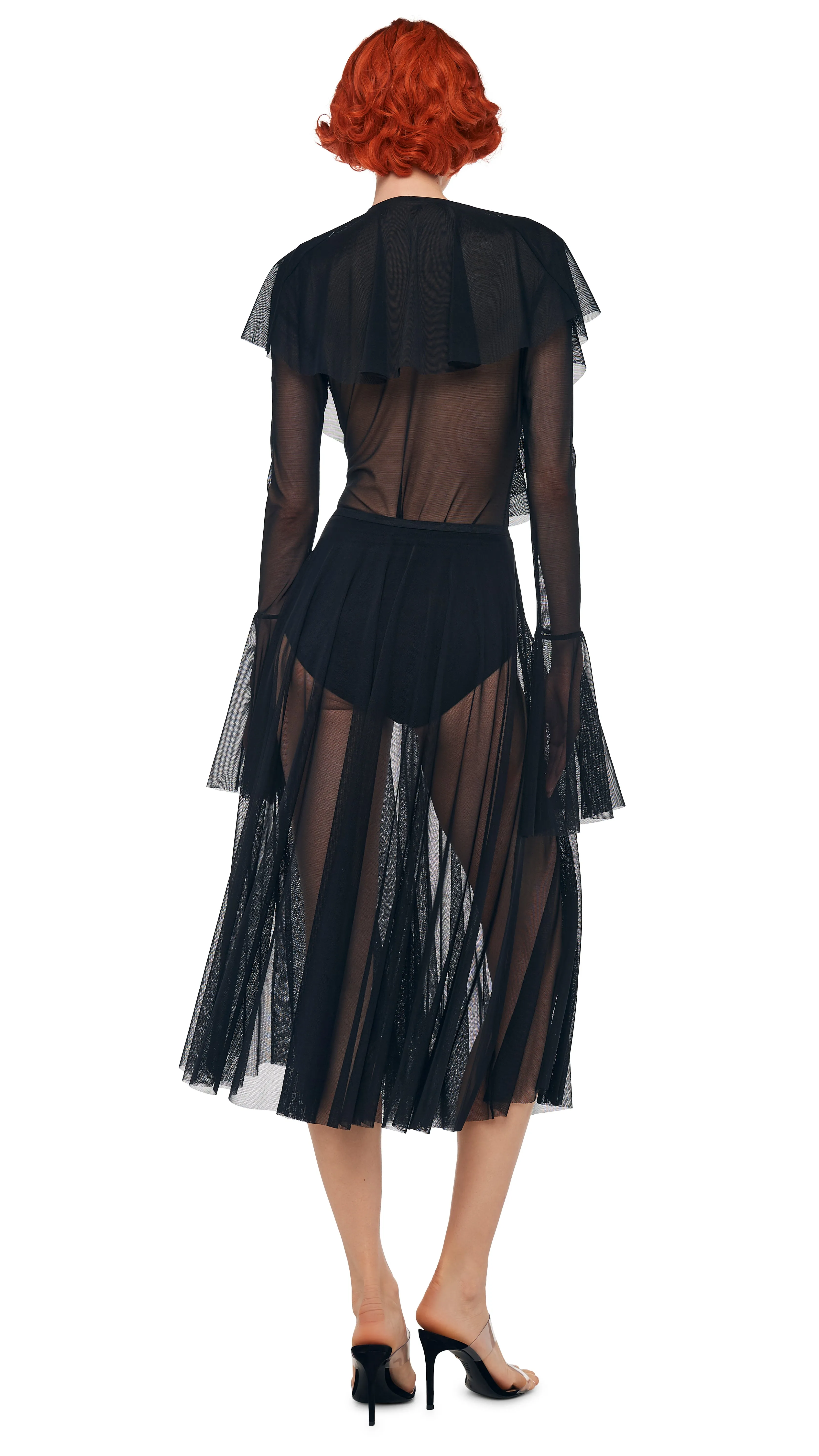 FLARED SKIRT TO MIDCALF W/ PANTY sold by Norma Kamali product image thumbnail 5