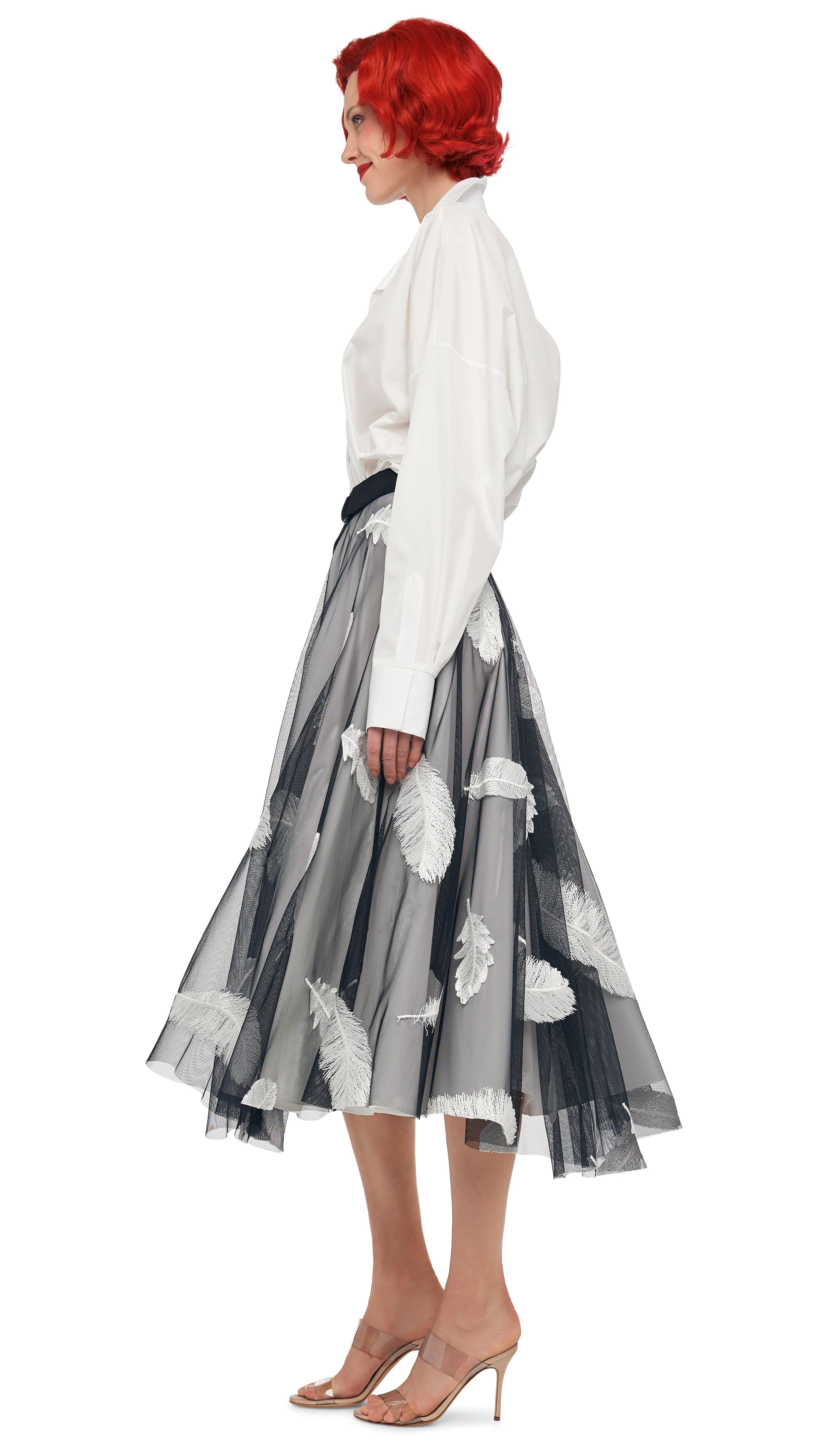 FLARED SKIRT TO MIDCALF sold by Norma Kamali product image thumbnail 2