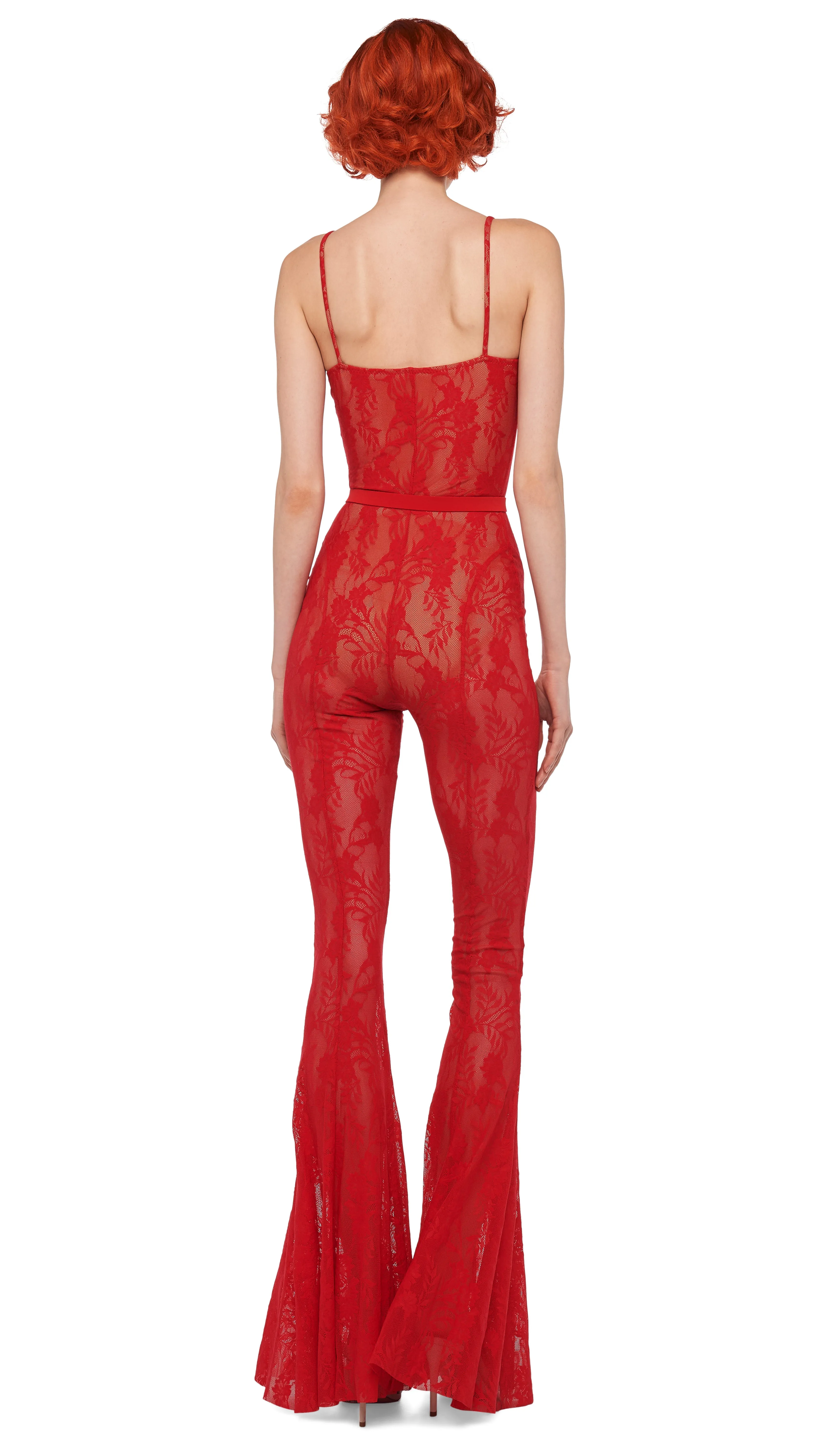 UNDERWIRE FISHTAIL JUMPSUIT W/ BODYSUIT sold by Norma Kamali product image thumbnail 3