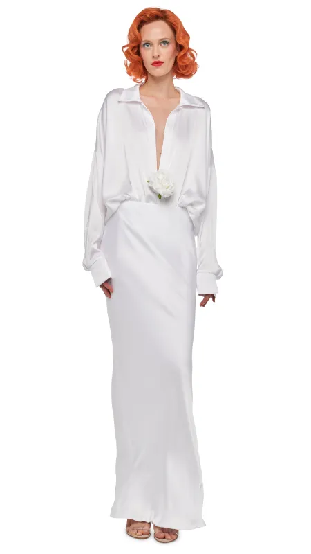 SUPER OS BF NK SHIRT BODYSUIT sold by Norma Kamali