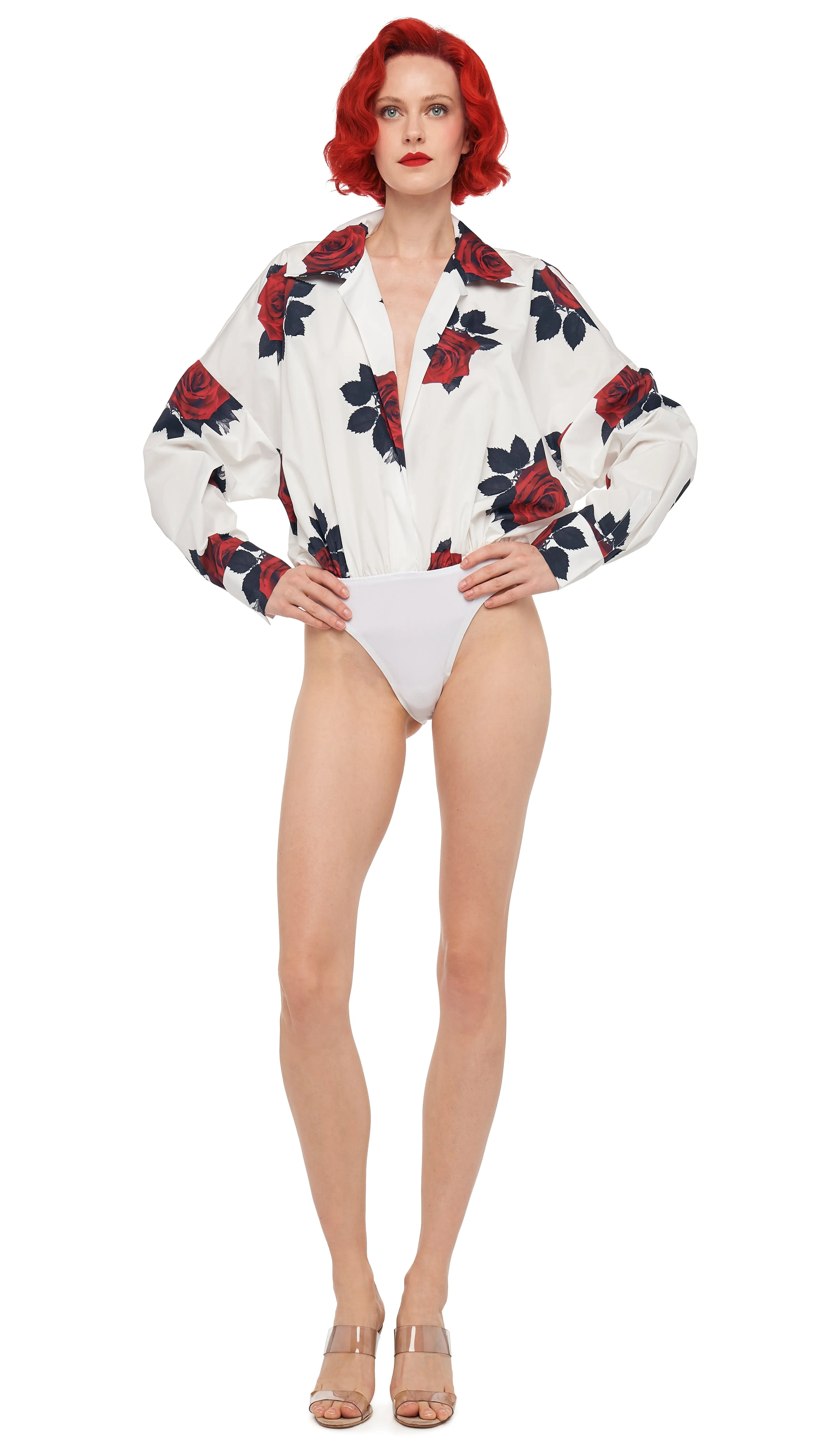 SUPER OS BF NK SHIRT BODYSUIT sold by Norma Kamali product image thumbnail 4