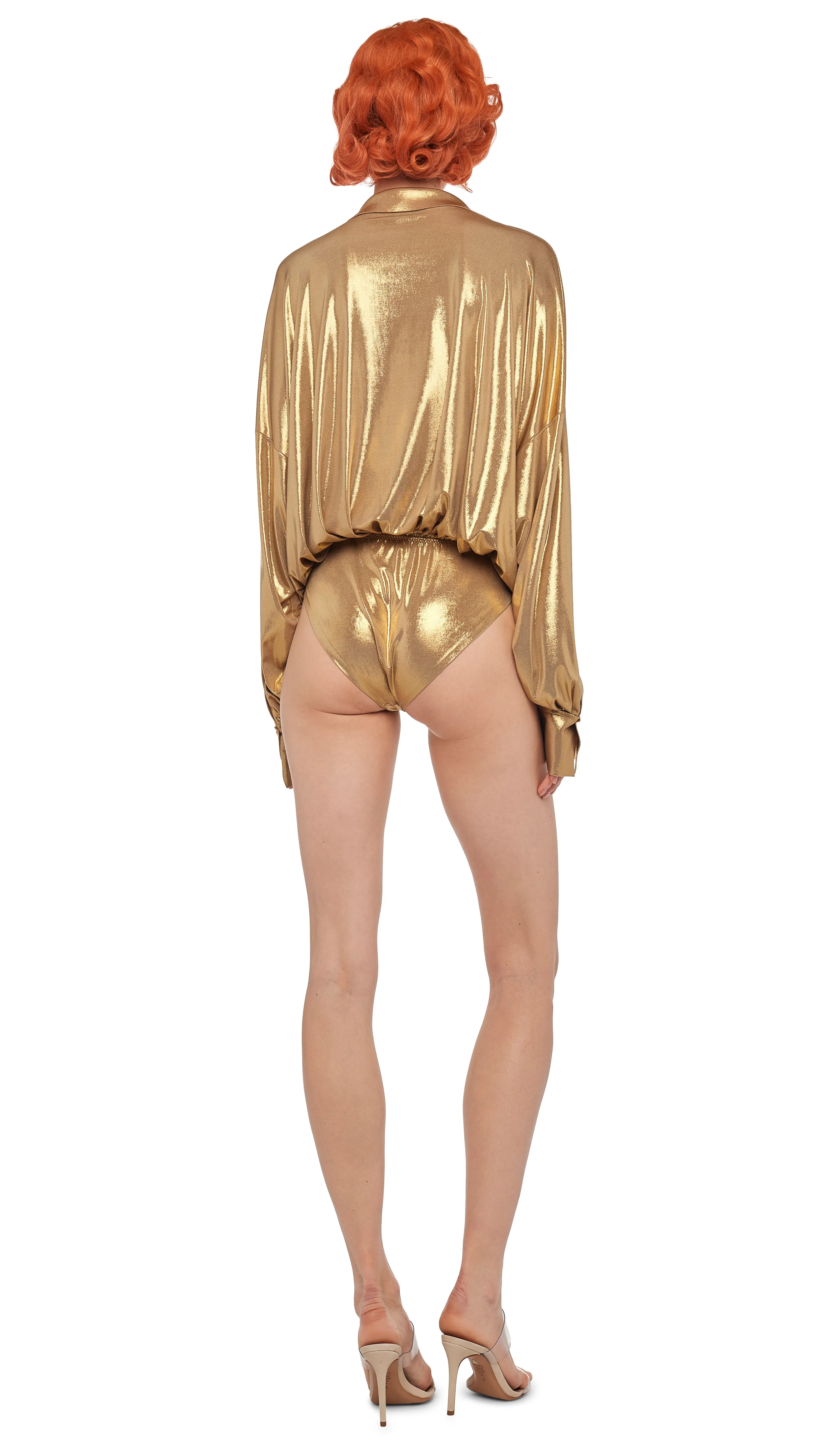 SUPER OS BF NK SHIRT BODYSUIT sold by Norma Kamali product image thumbnail 3