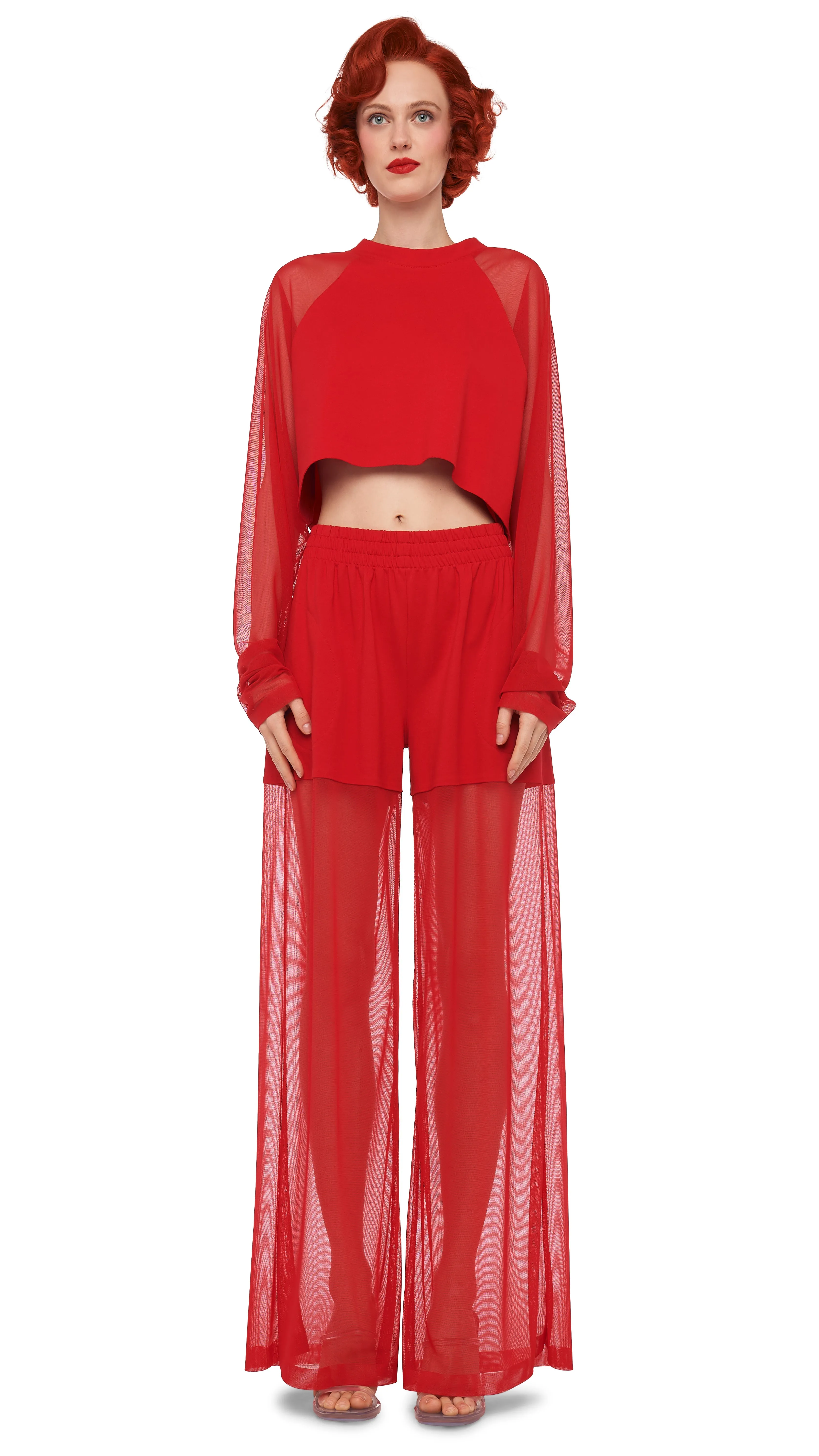 BF ELEPHANT SWEATPANT W/ MESH sold by Norma Kamali product image thumbnail 4