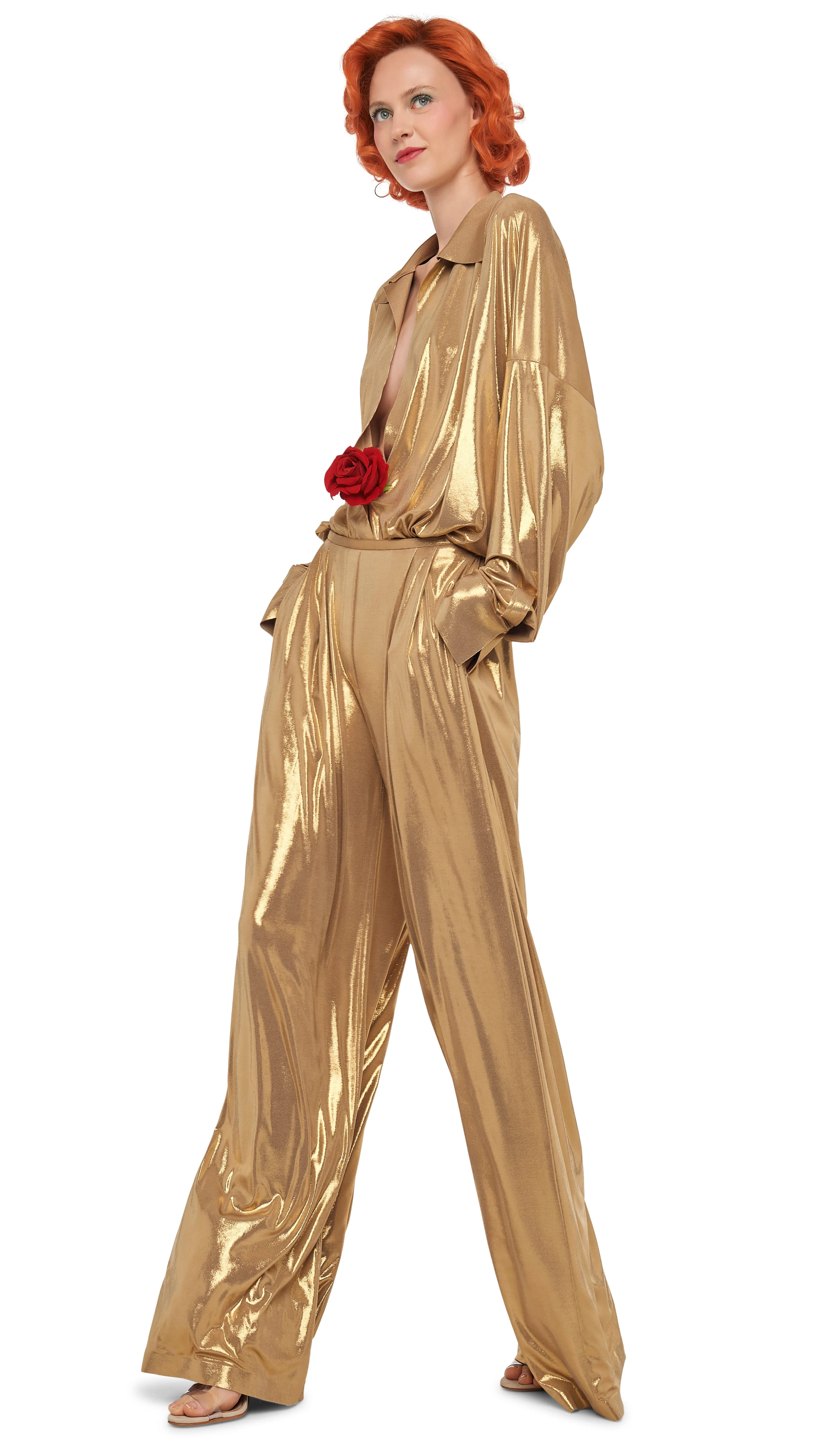 MENS PLEAT PANT sold by Norma Kamali product image thumbnail 4