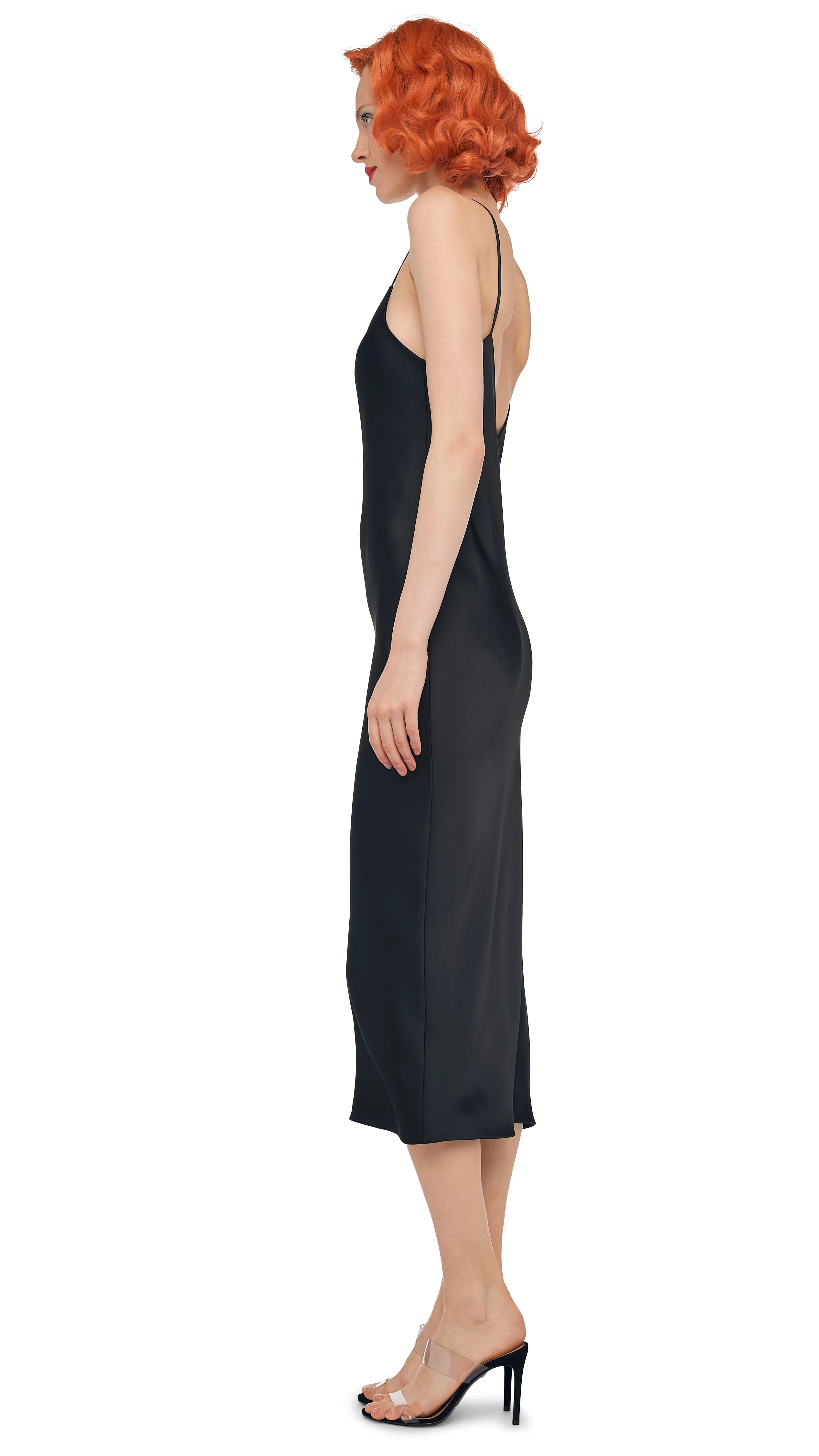 BIAS SLIP DRESS TO MIDCALF sold by Norma Kamali product image thumbnail 2