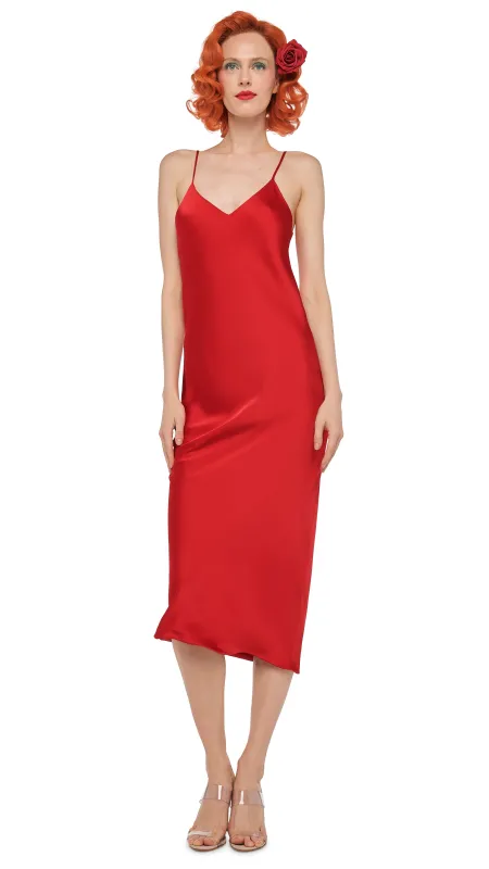 BIAS SLIP DRESS TO MIDCALF sold by Norma Kamali