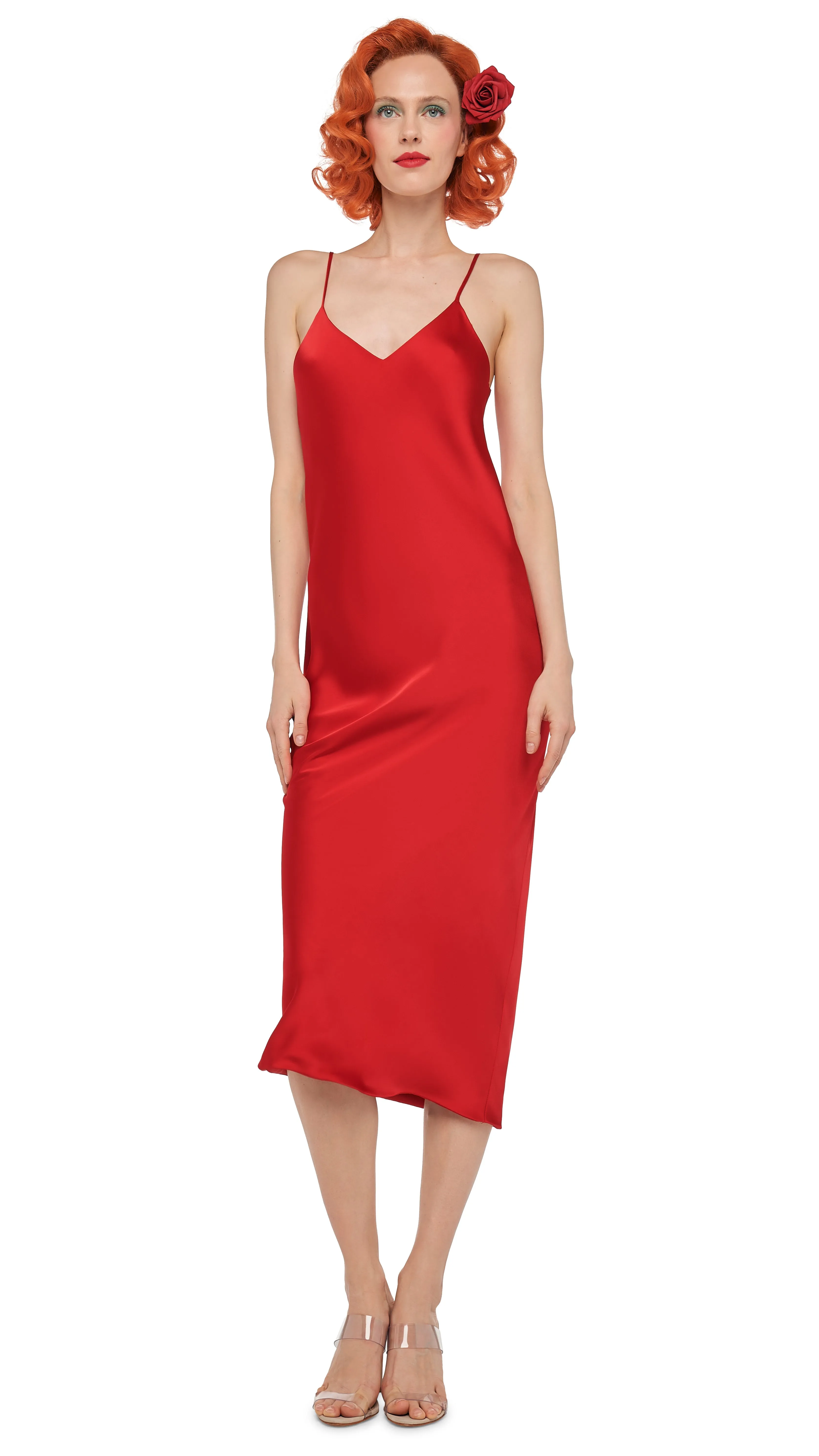 BIAS SLIP DRESS TO MIDCALF sold by Norma Kamali